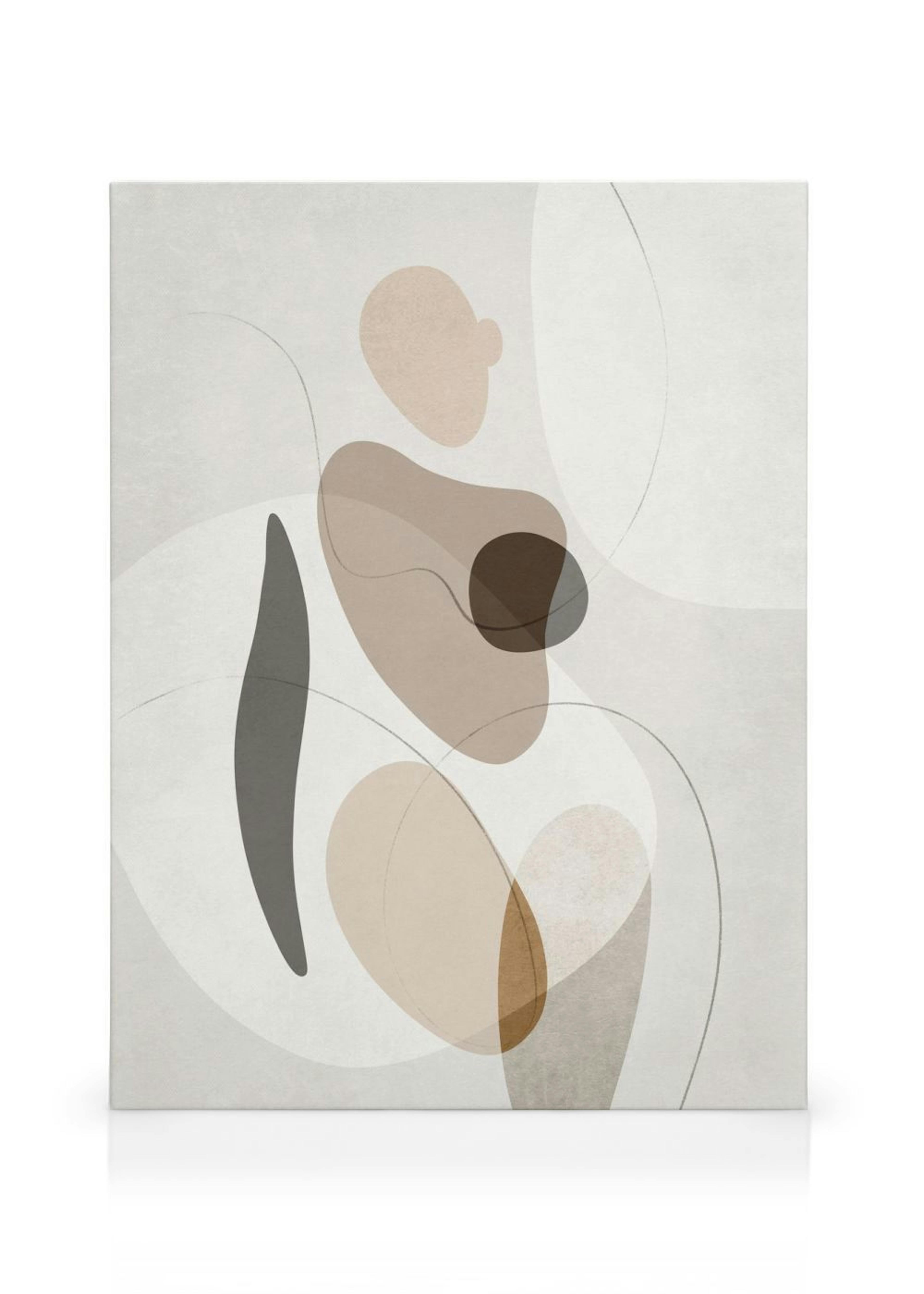 Organic Shapes Figure No2 Canvas print