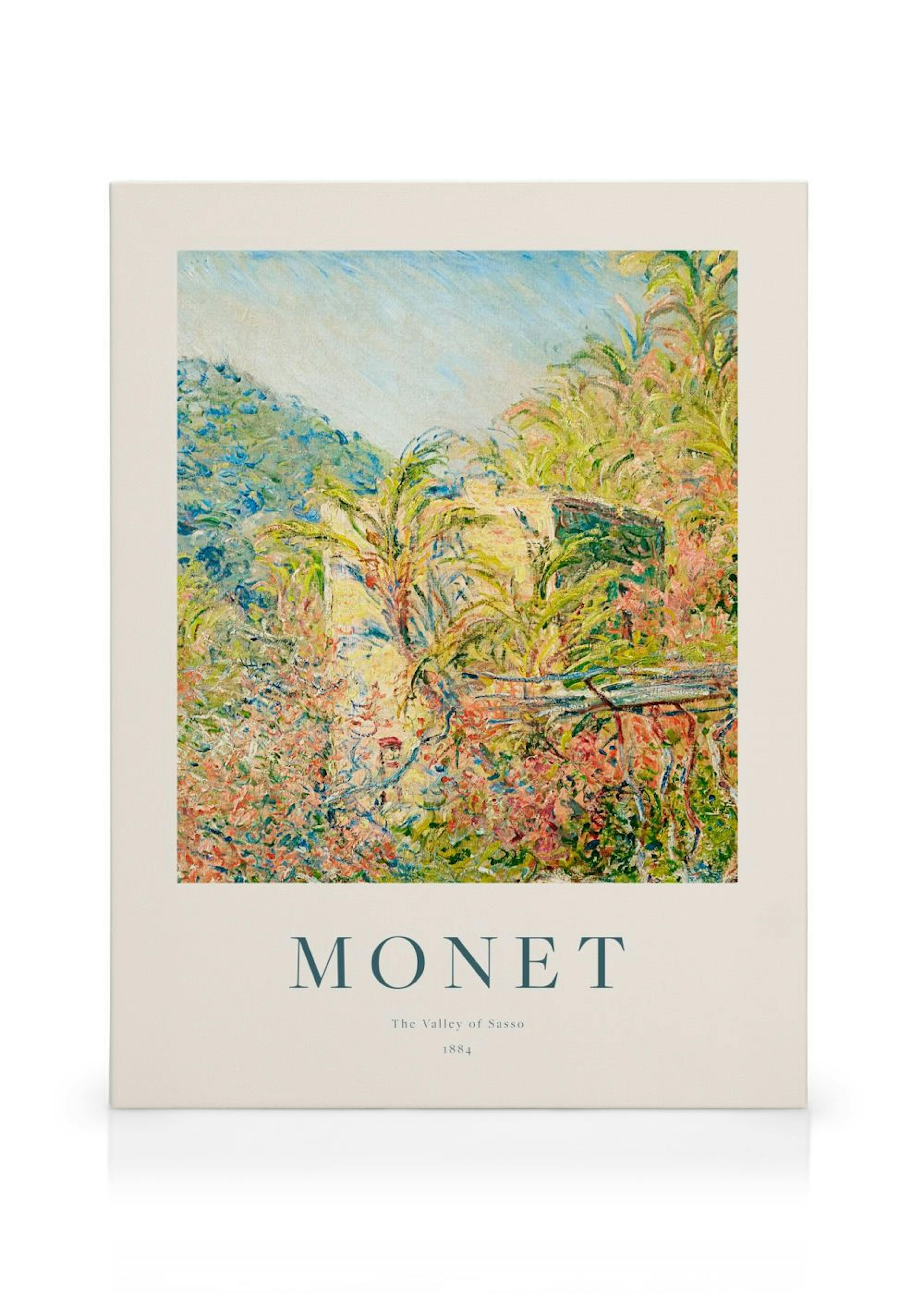 Monet - The Valley of Sasso Poster