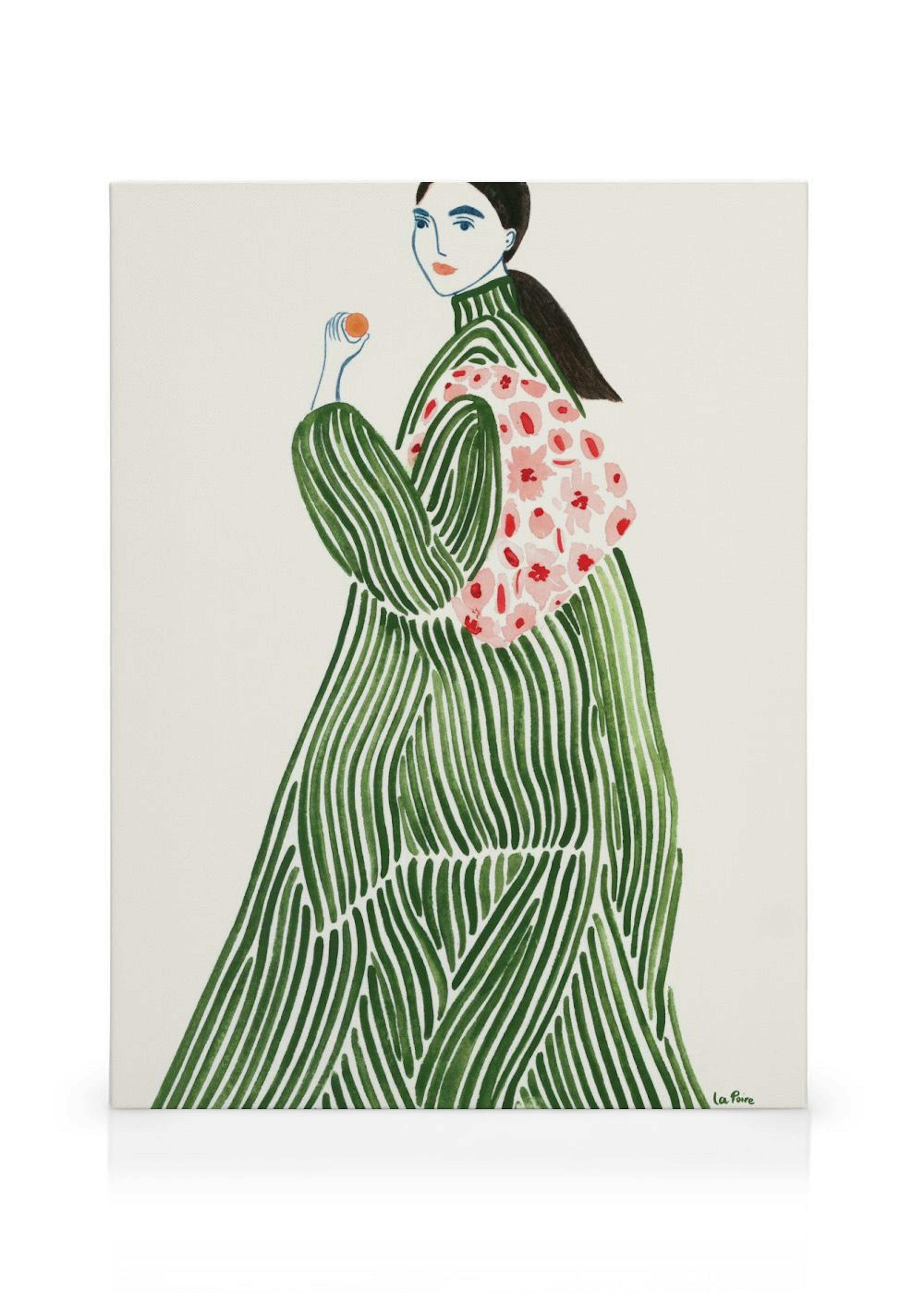Green Coat Canvas print