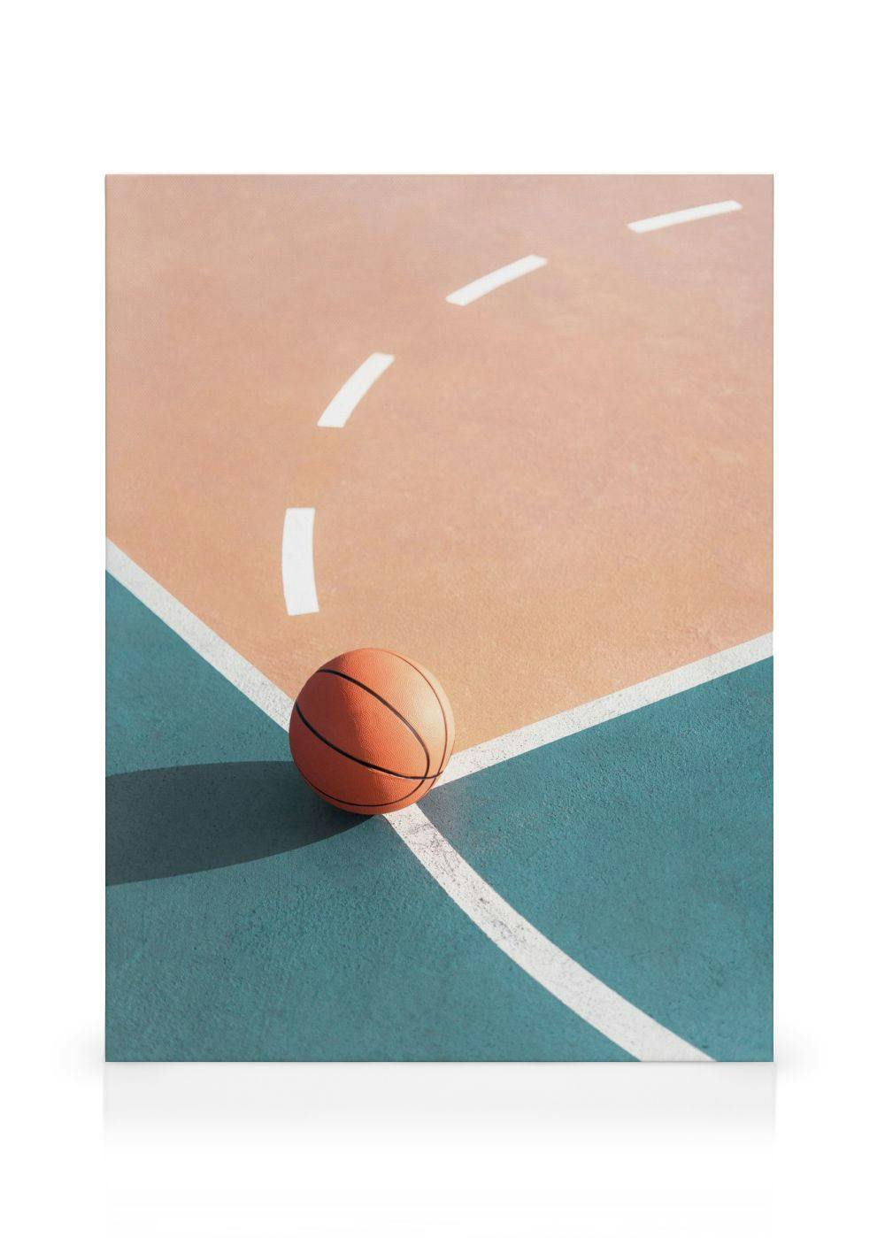 Basketbalveld Canvas – Moderne Sportdecoratie - Main Image