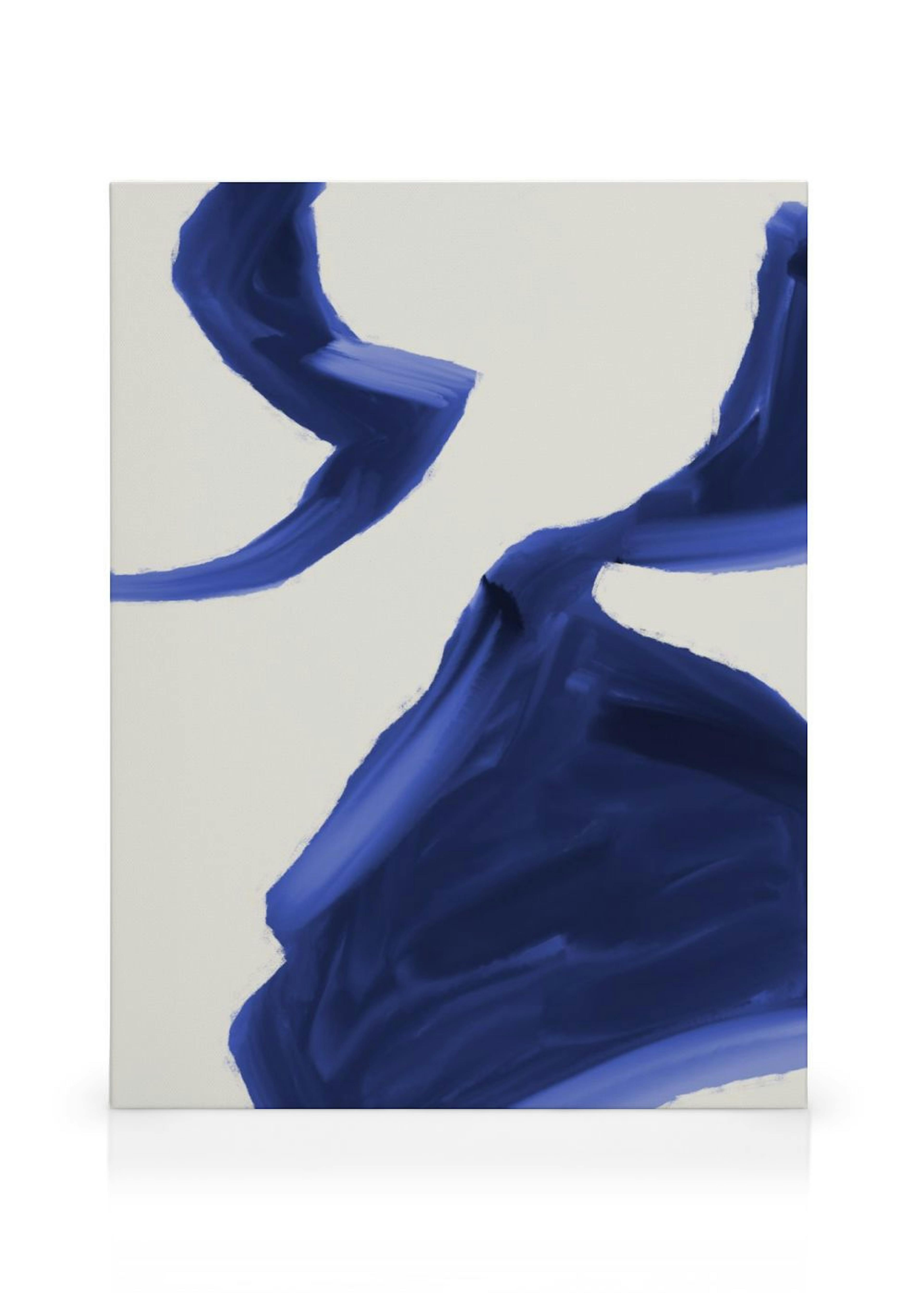 Indigo Abstract No2 Stampa su Tela