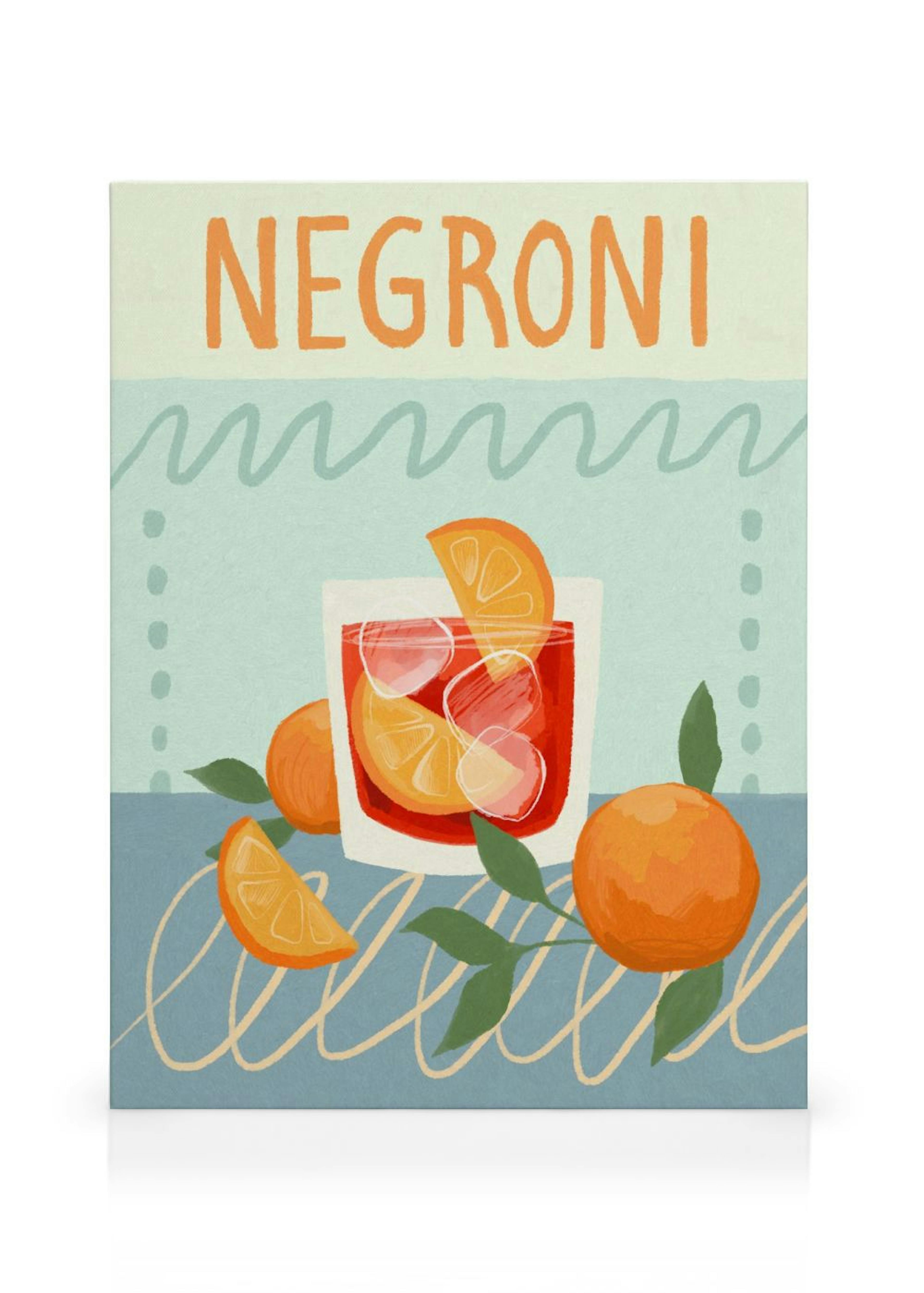 Negroni Cocktail Canvastavla