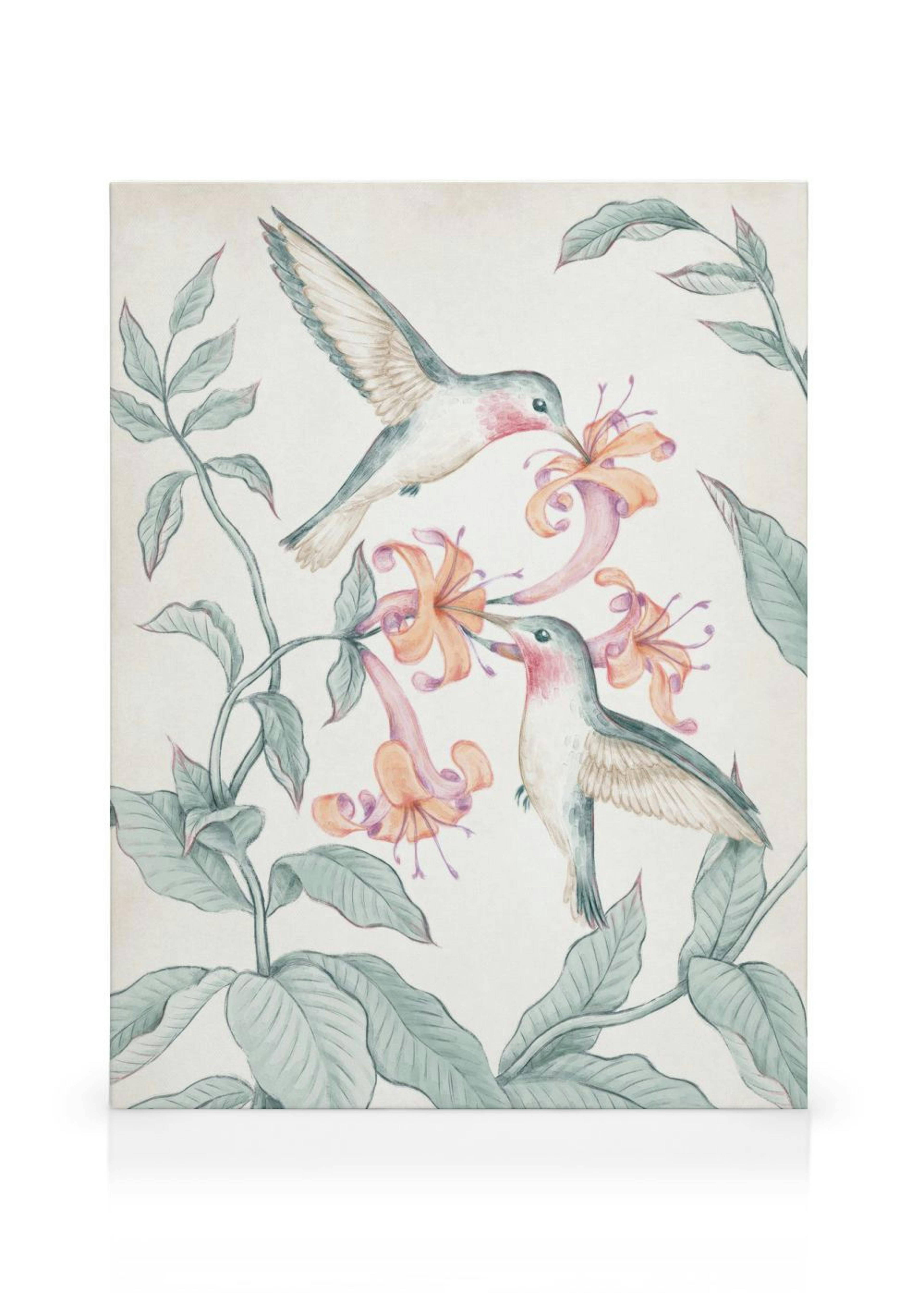 Hummingbirds Painting Kanvaasi
