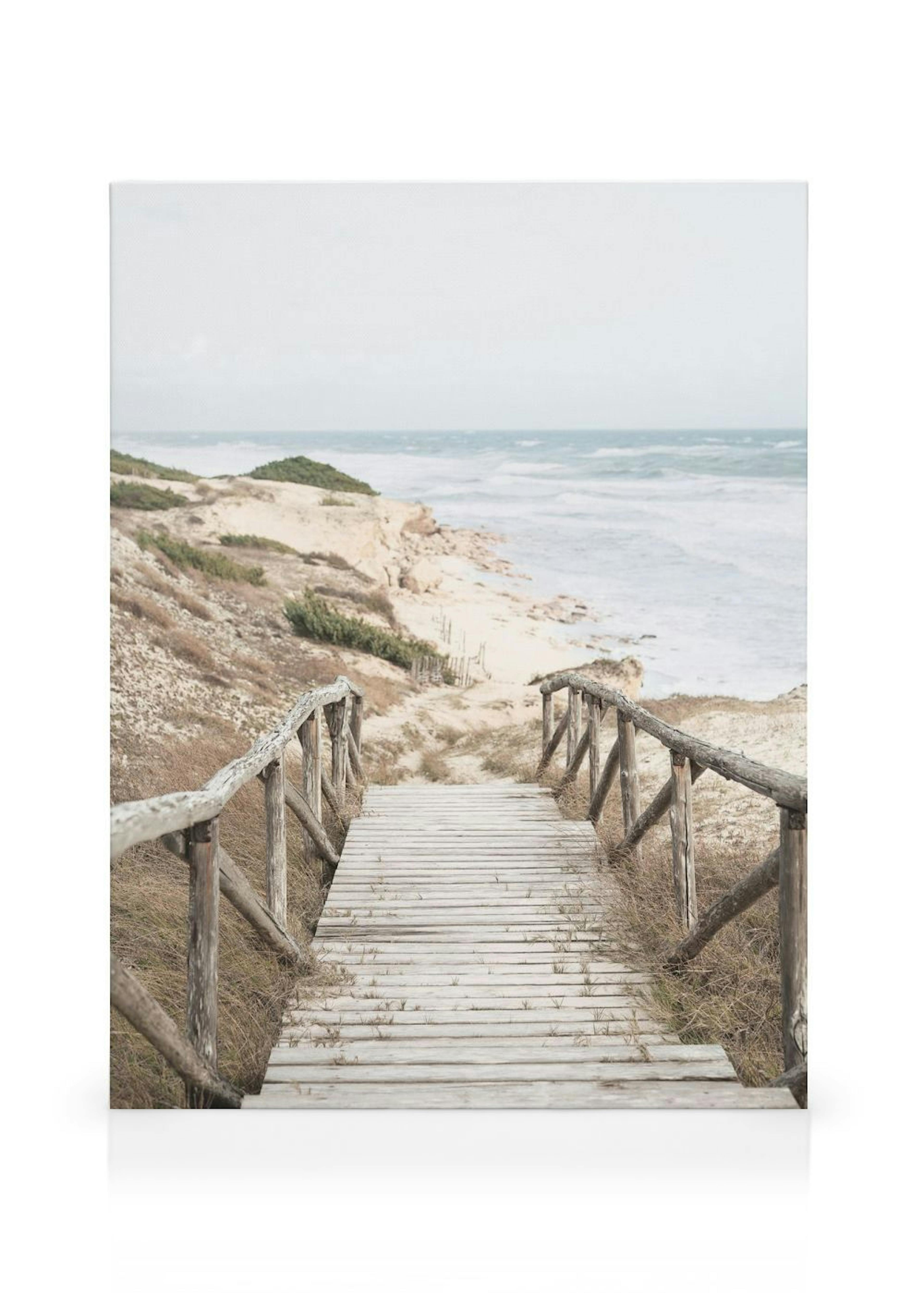 Hamptons Beach Boardwalk Canvas