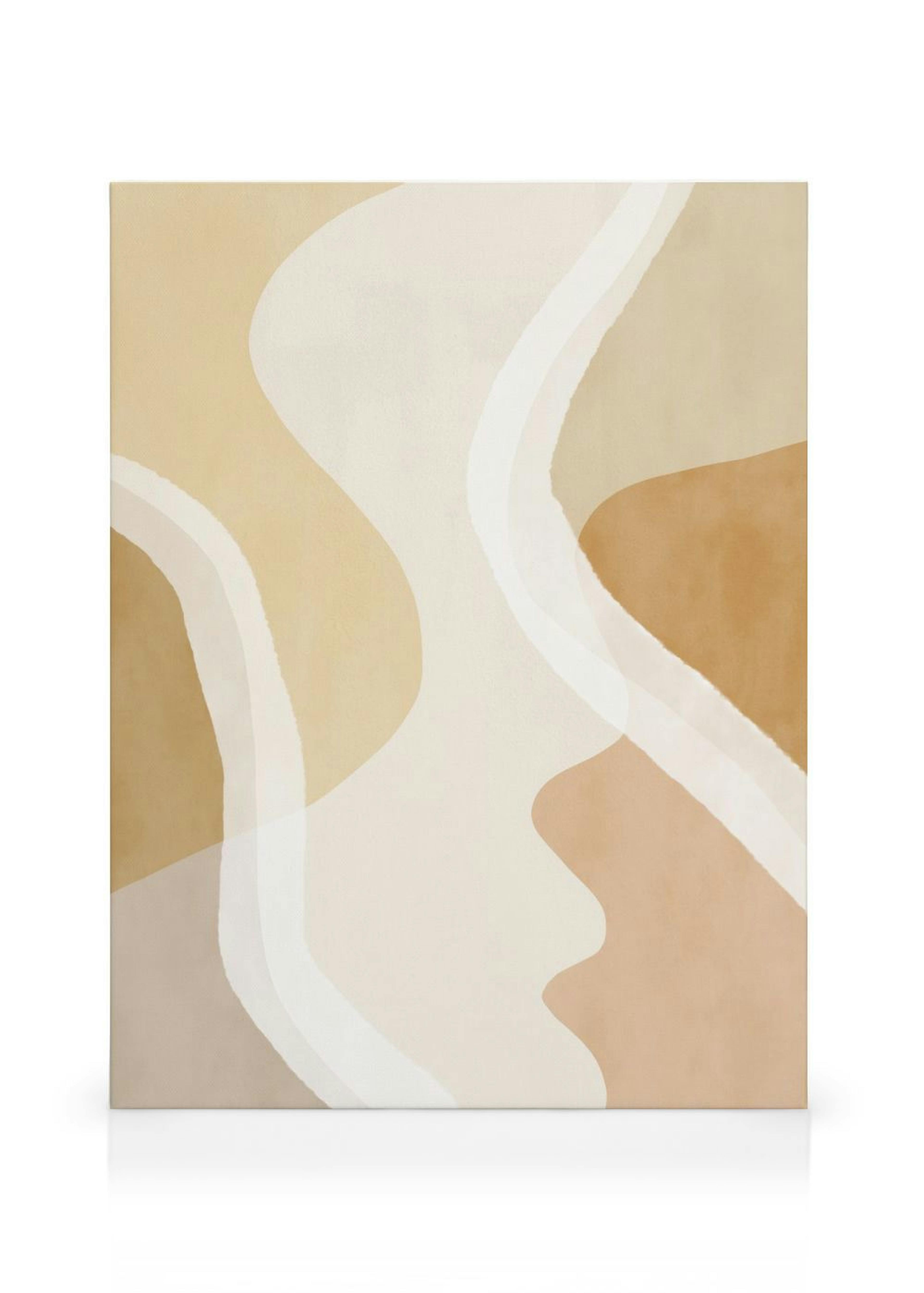 Abstract Yellow Shapes No1 Lienzo