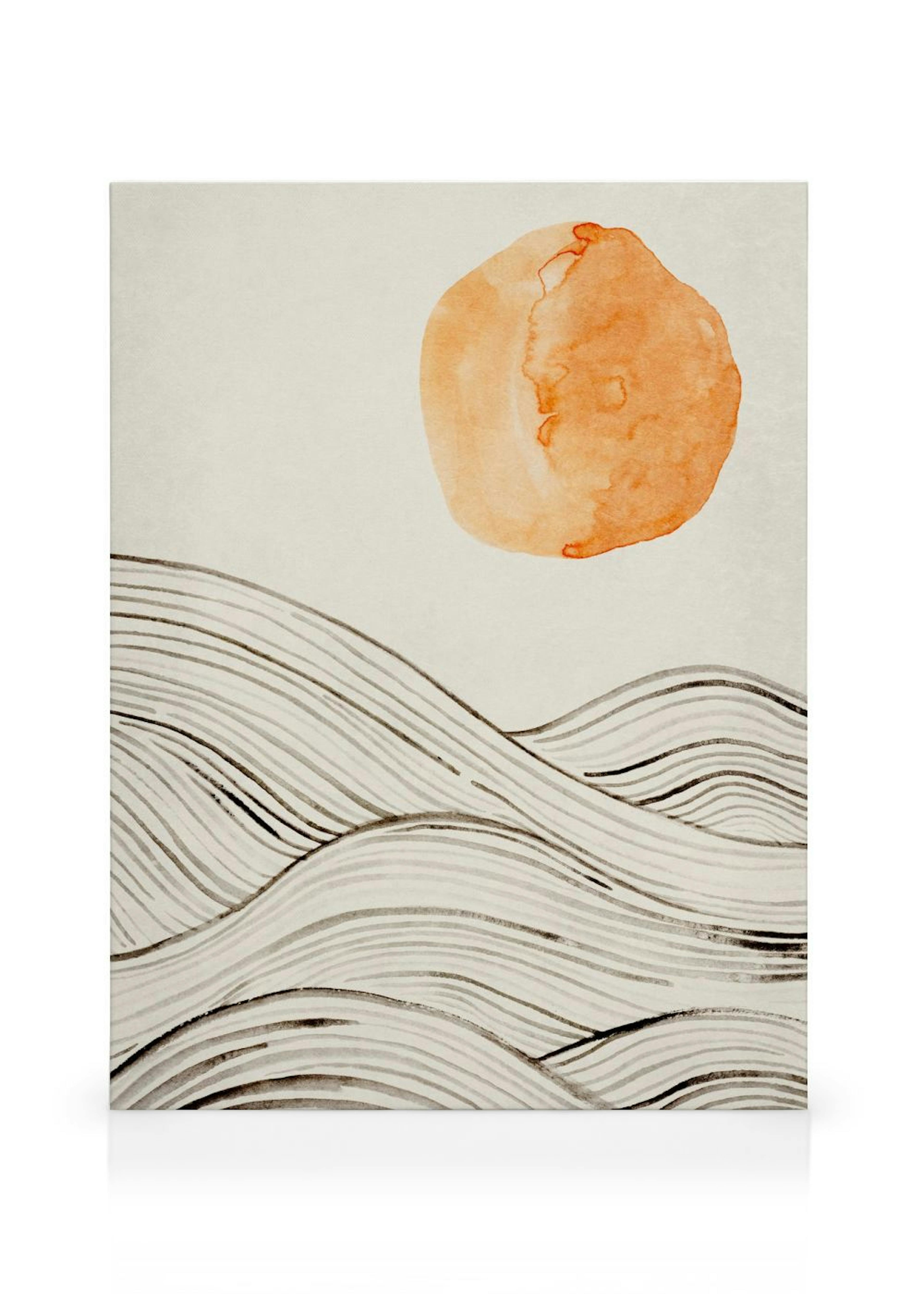 Ink Waves No2 Toile