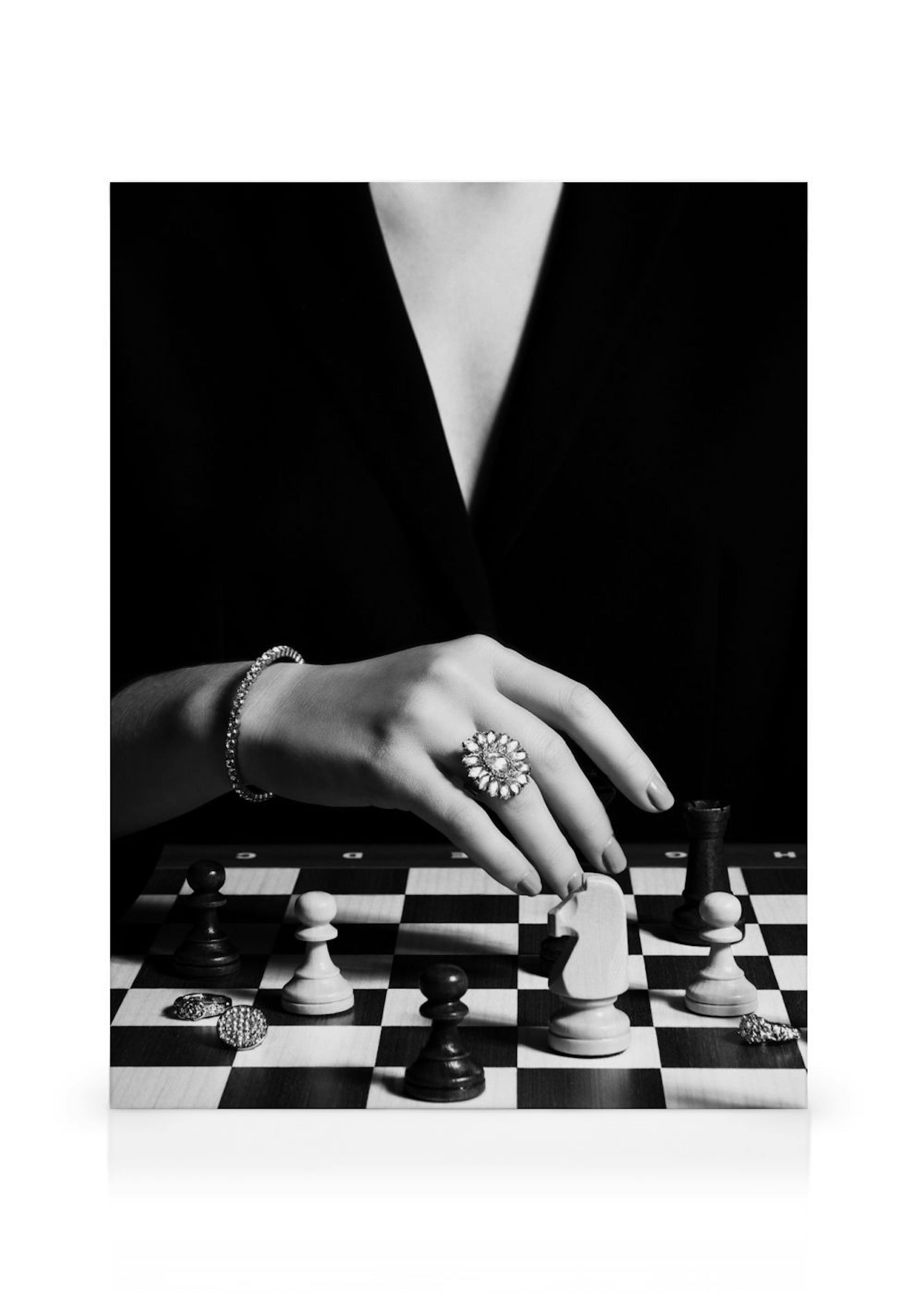 Playing Chess Canvas print