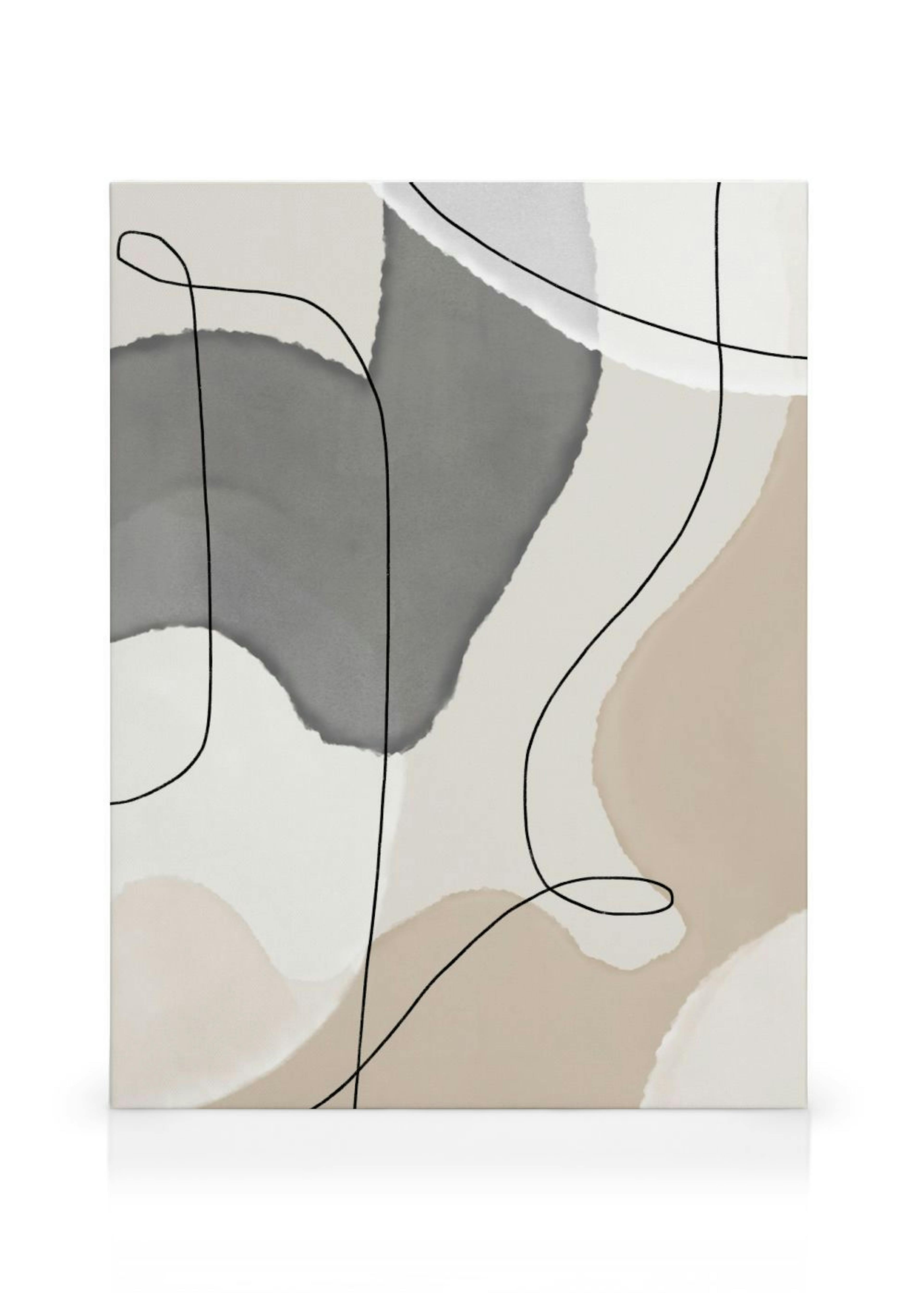 Shapes and Lines No2 Canvas print