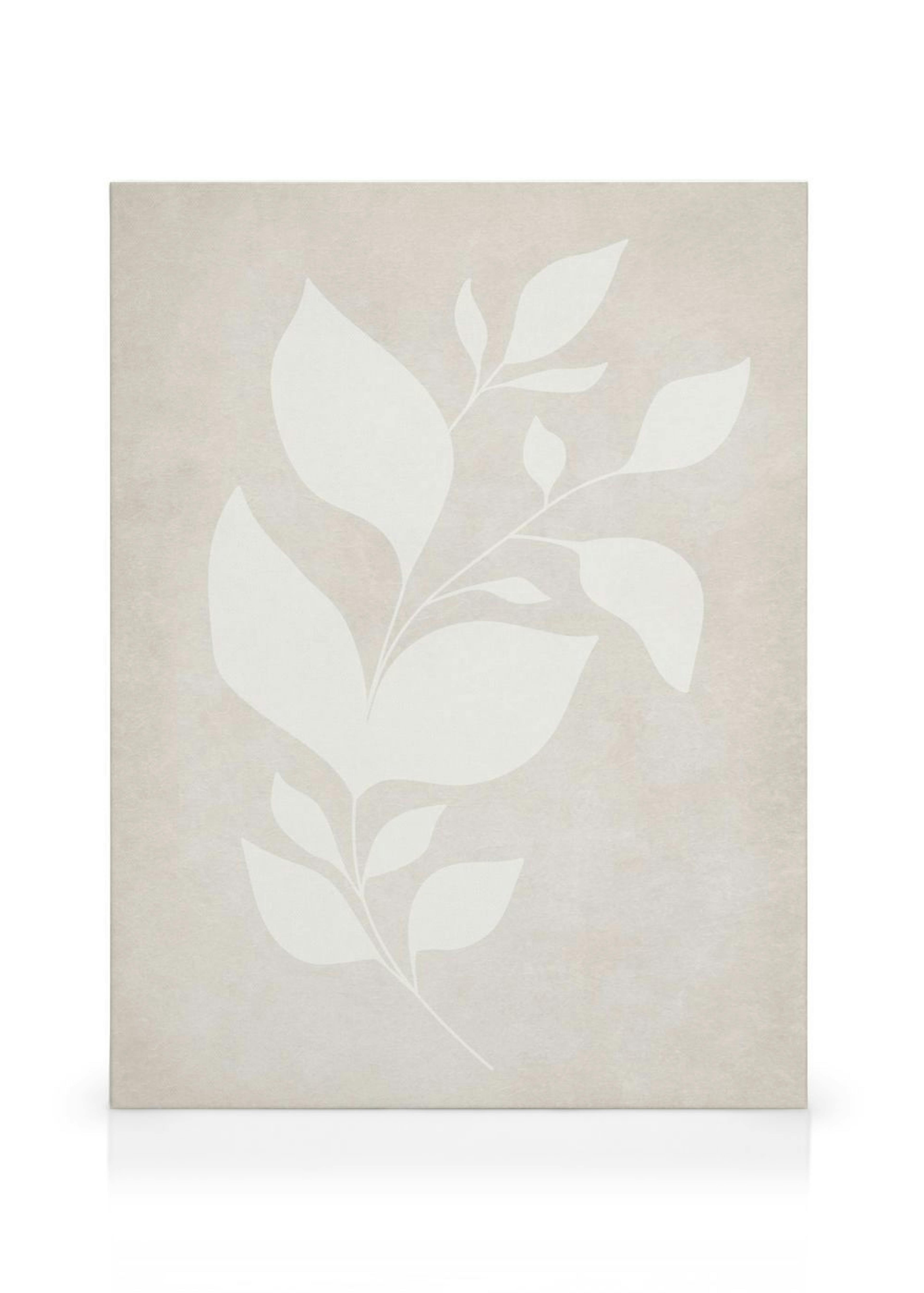 Beige Silhouette No2 Leinwandbild