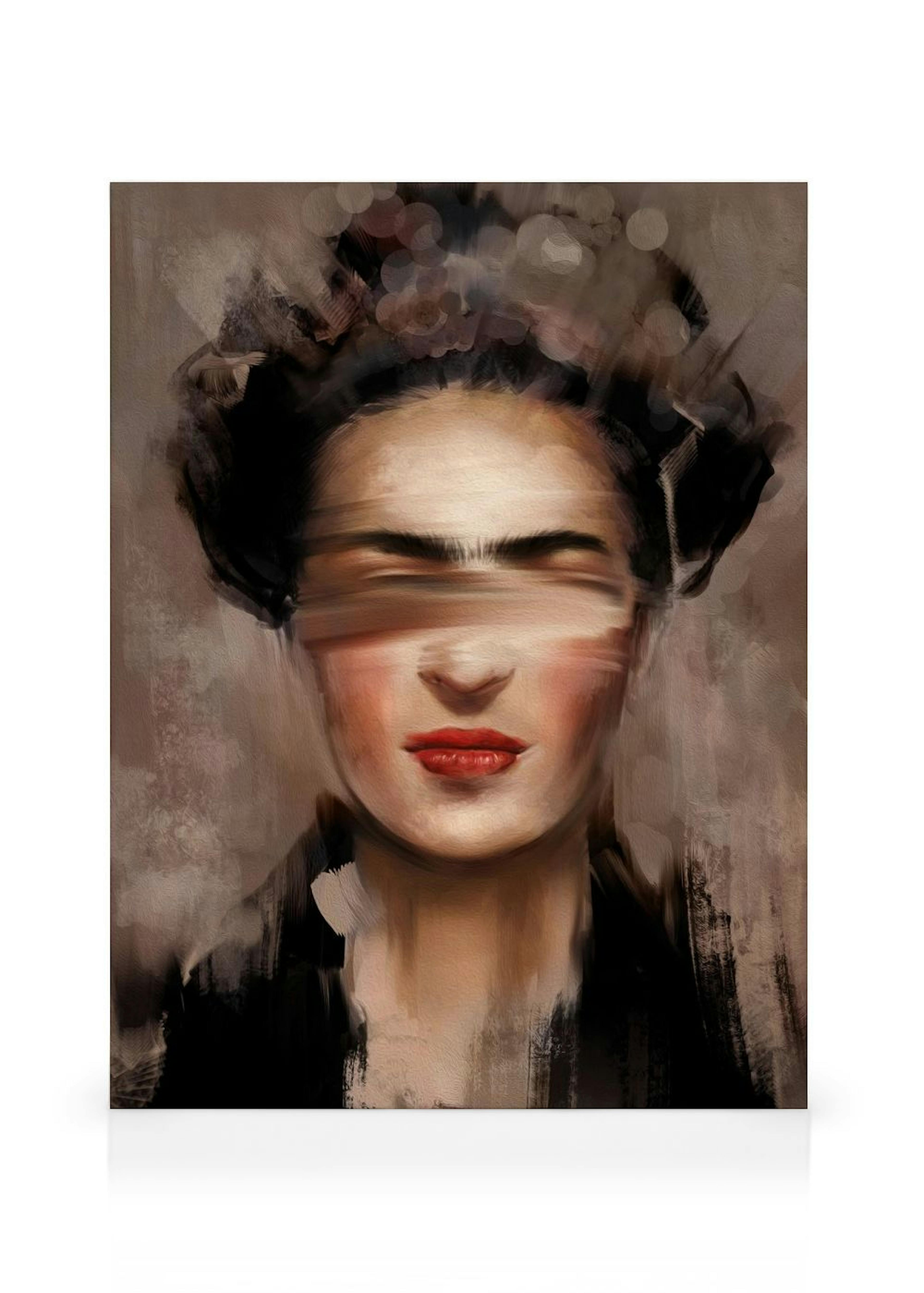 Kahlo in Beige Canvas print