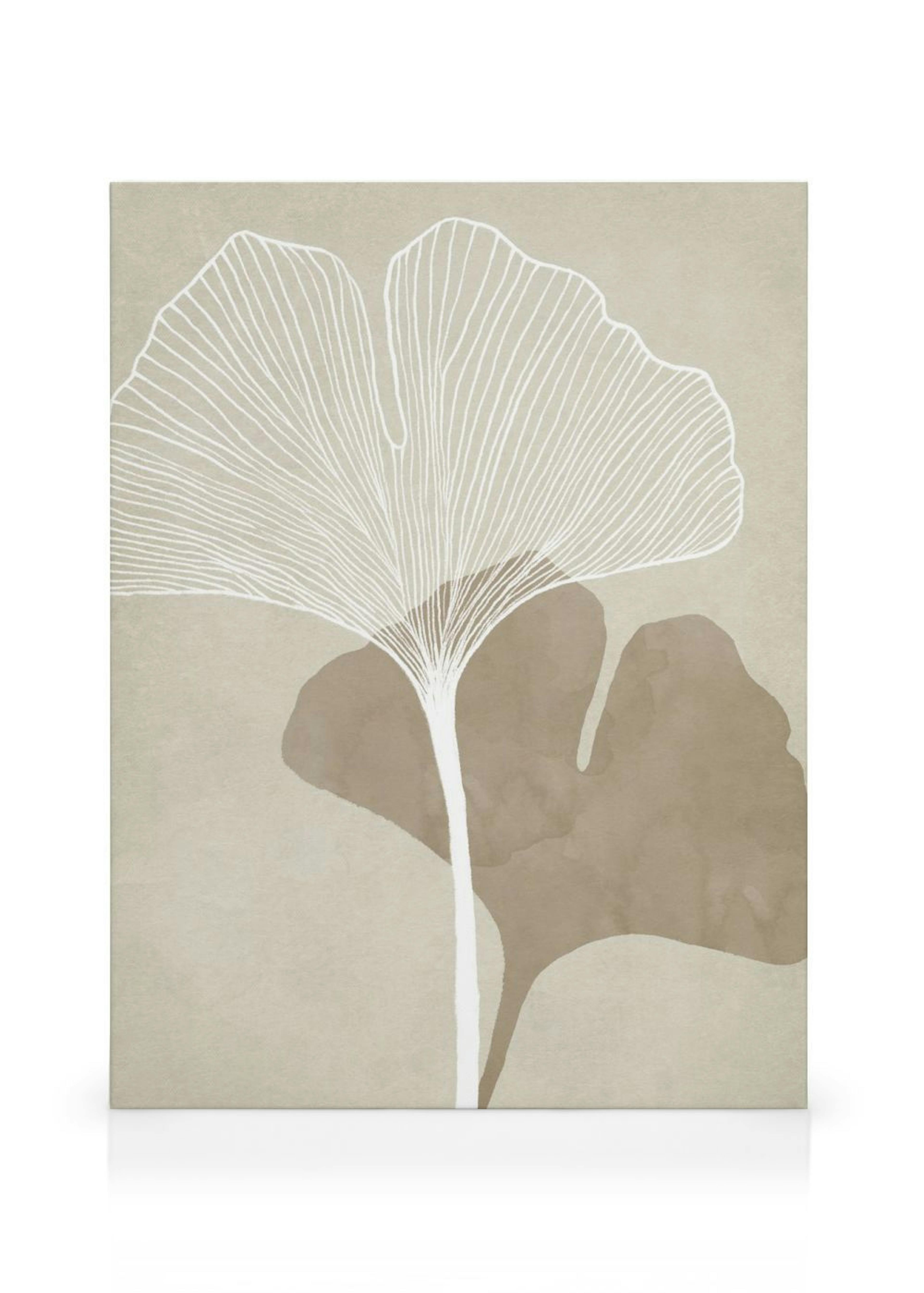 Double Ginkgo Leinwandbild