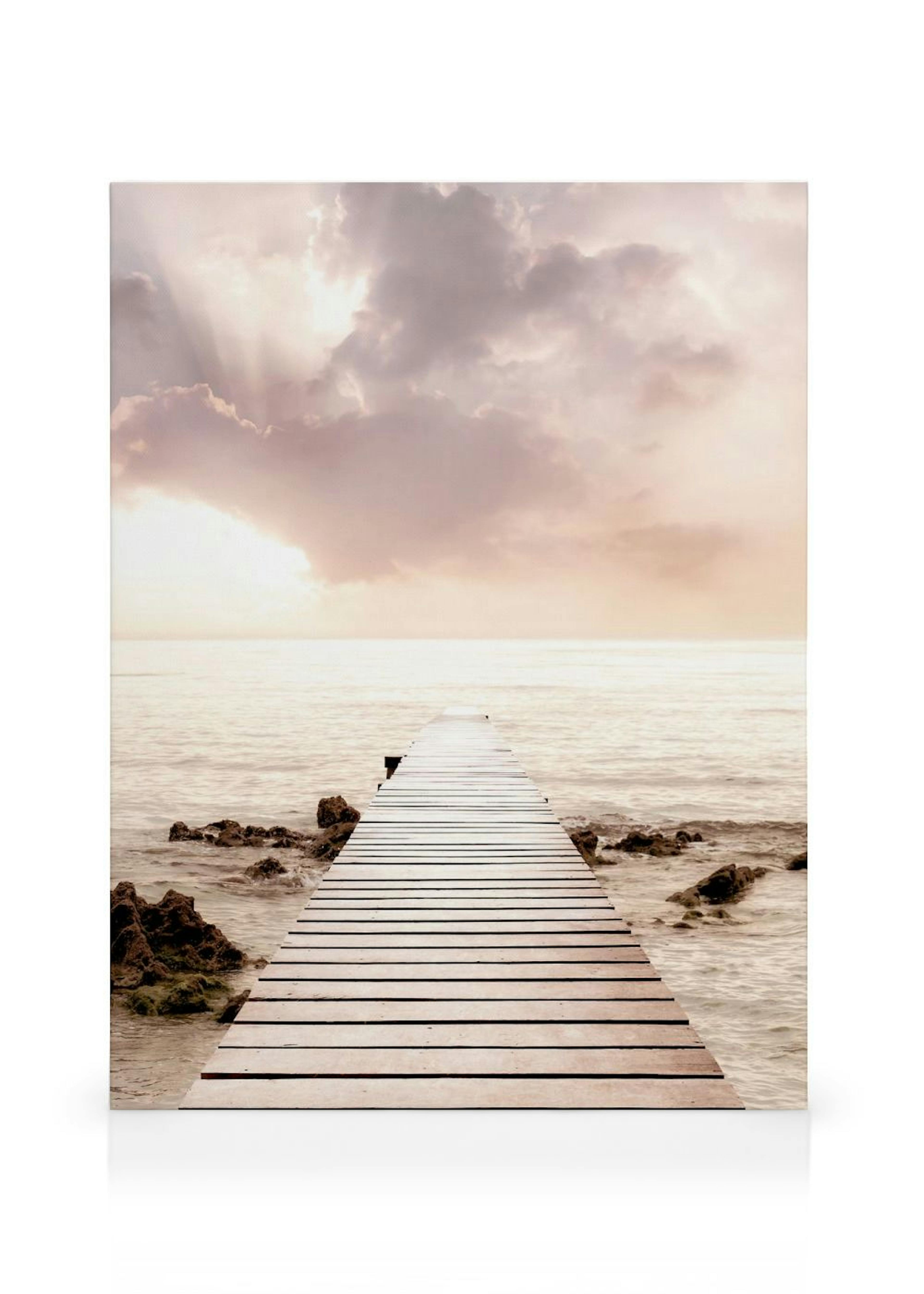 Jetty Facing the Sea Canvas print