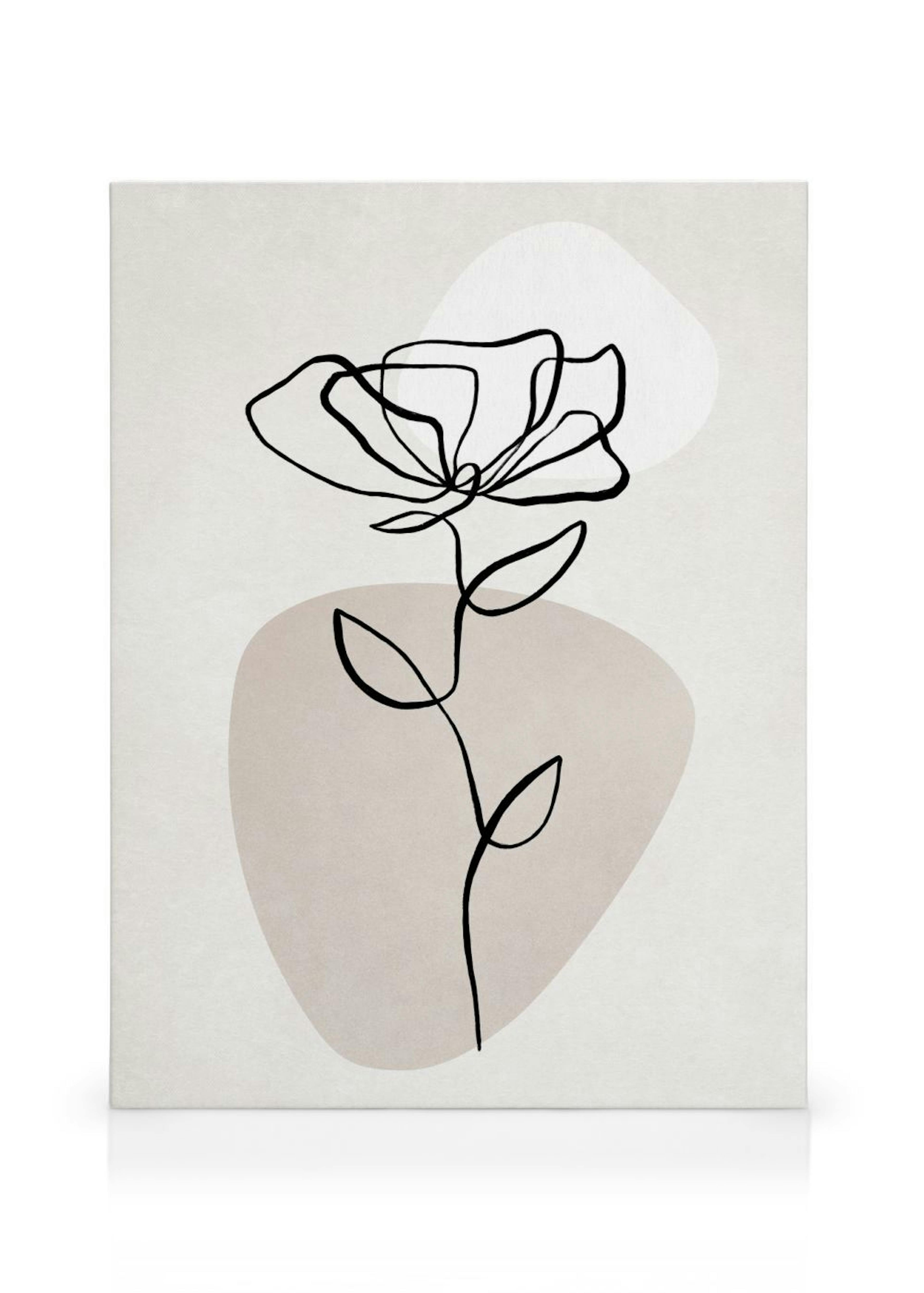 Botanical Lines No1 Canvas print