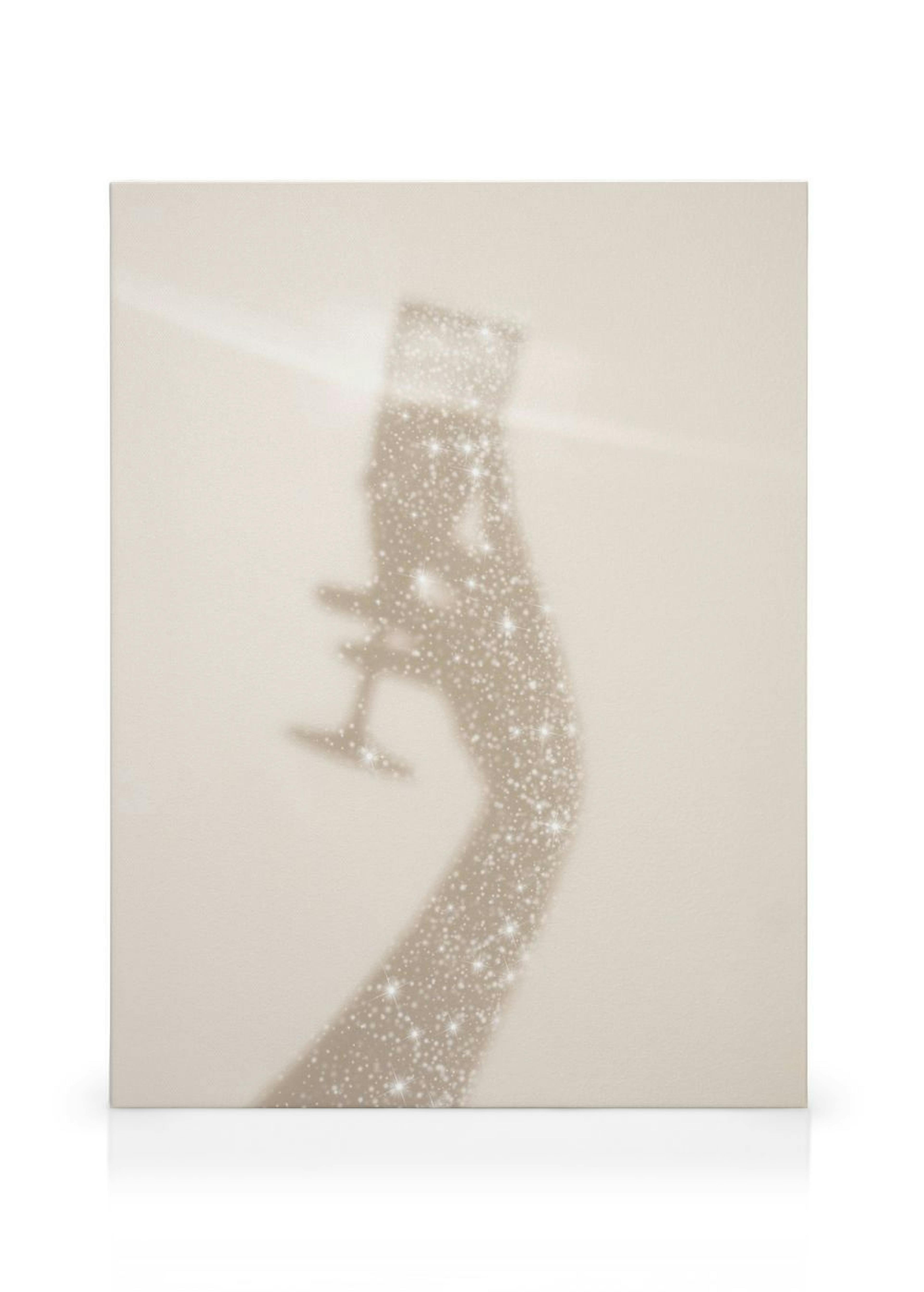 Glitter Champagne Stampa su Tela
