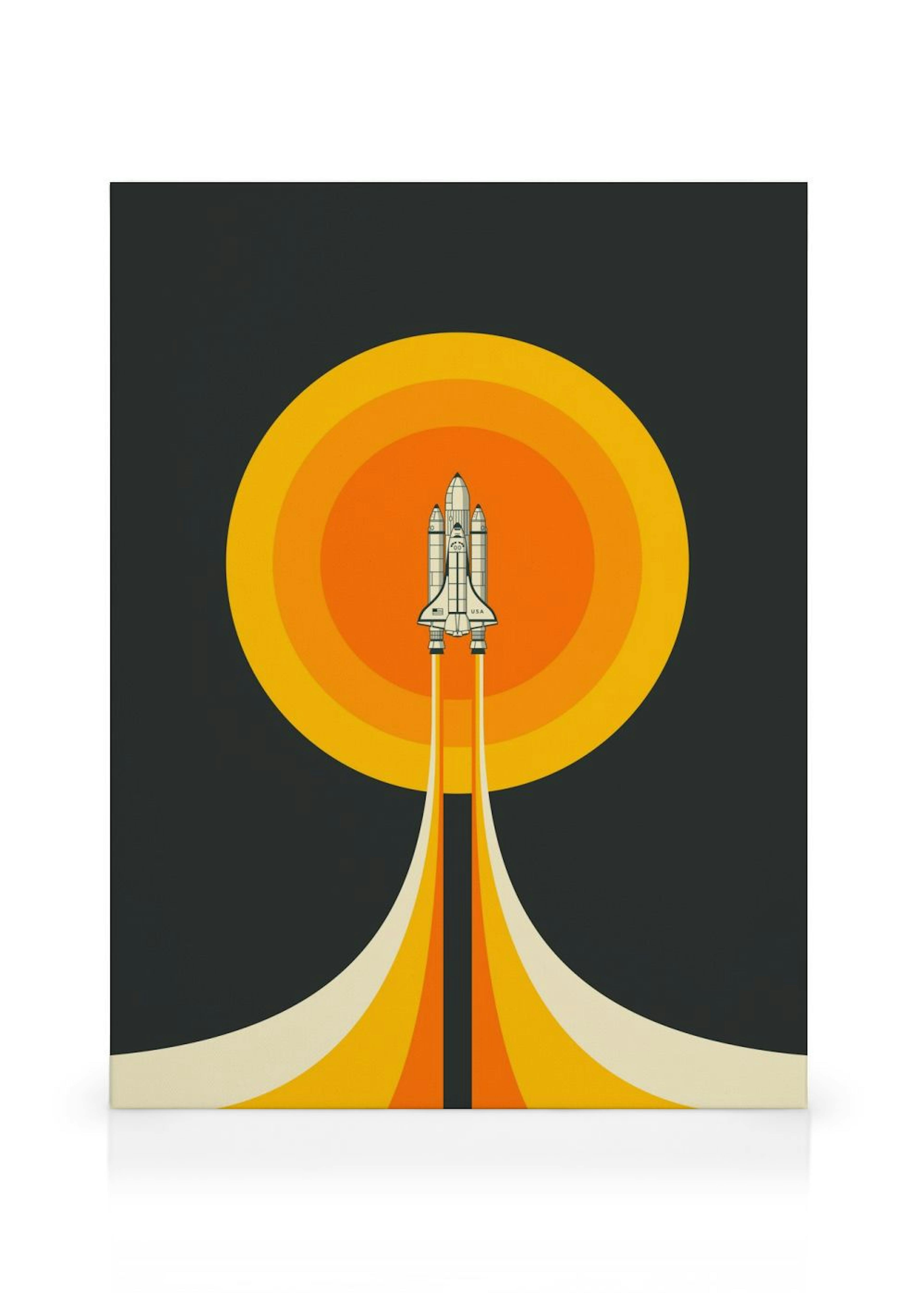 Jazzberry Blue - Space Shuttle No2 Canvas print