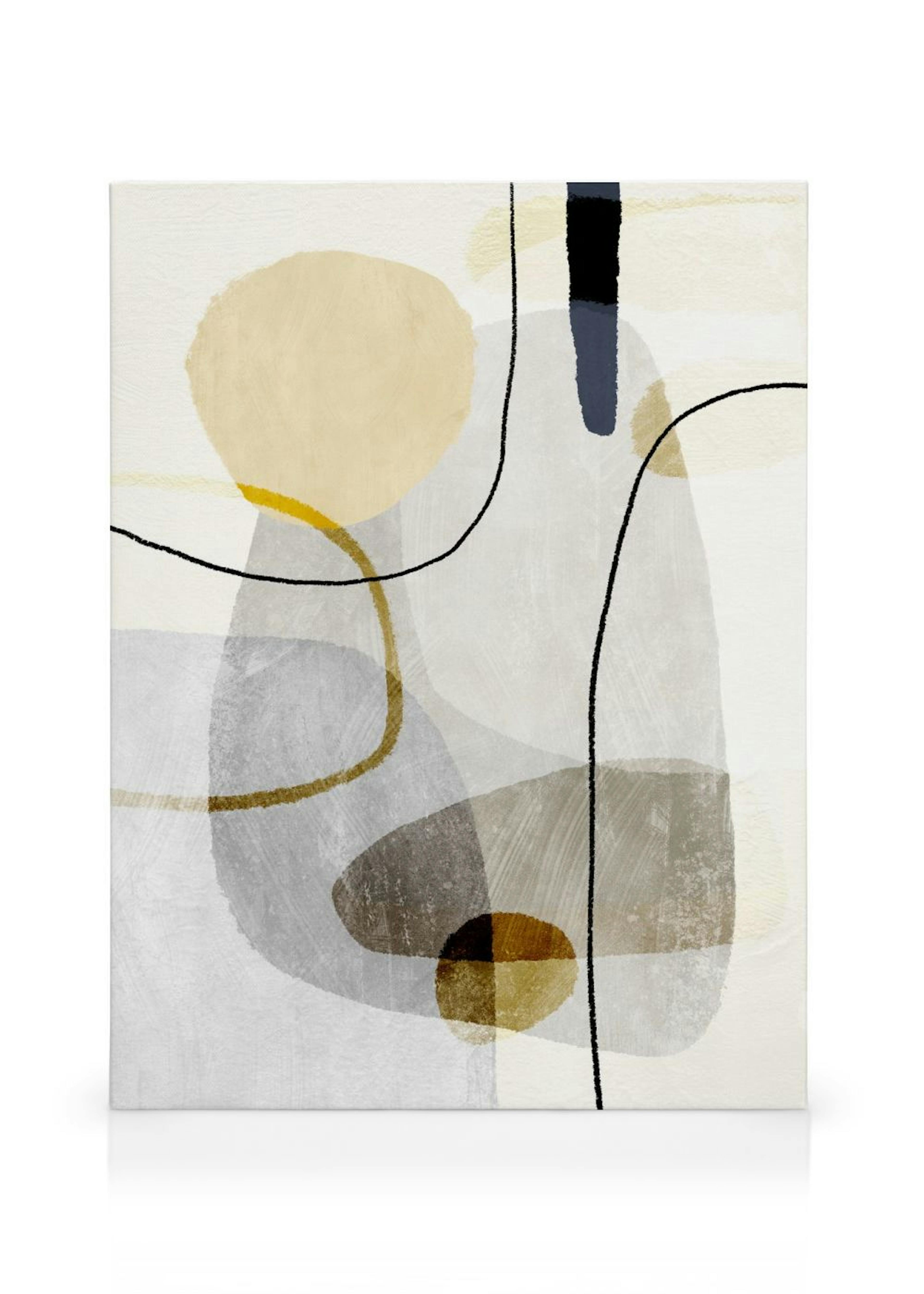 Yellow Touch Graphic No1 Leinwandbild