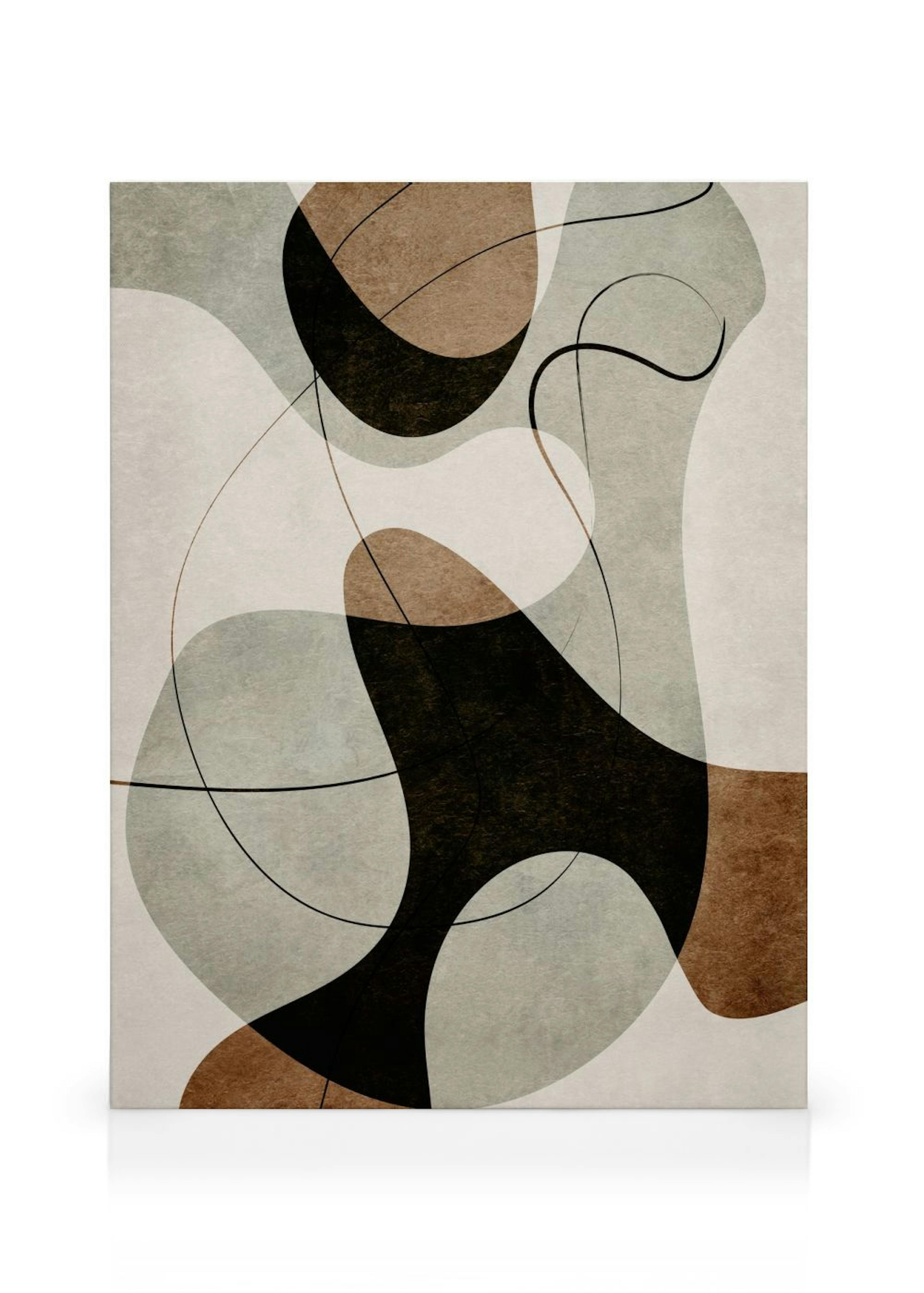 Vivid Shapes No1 Canvas print