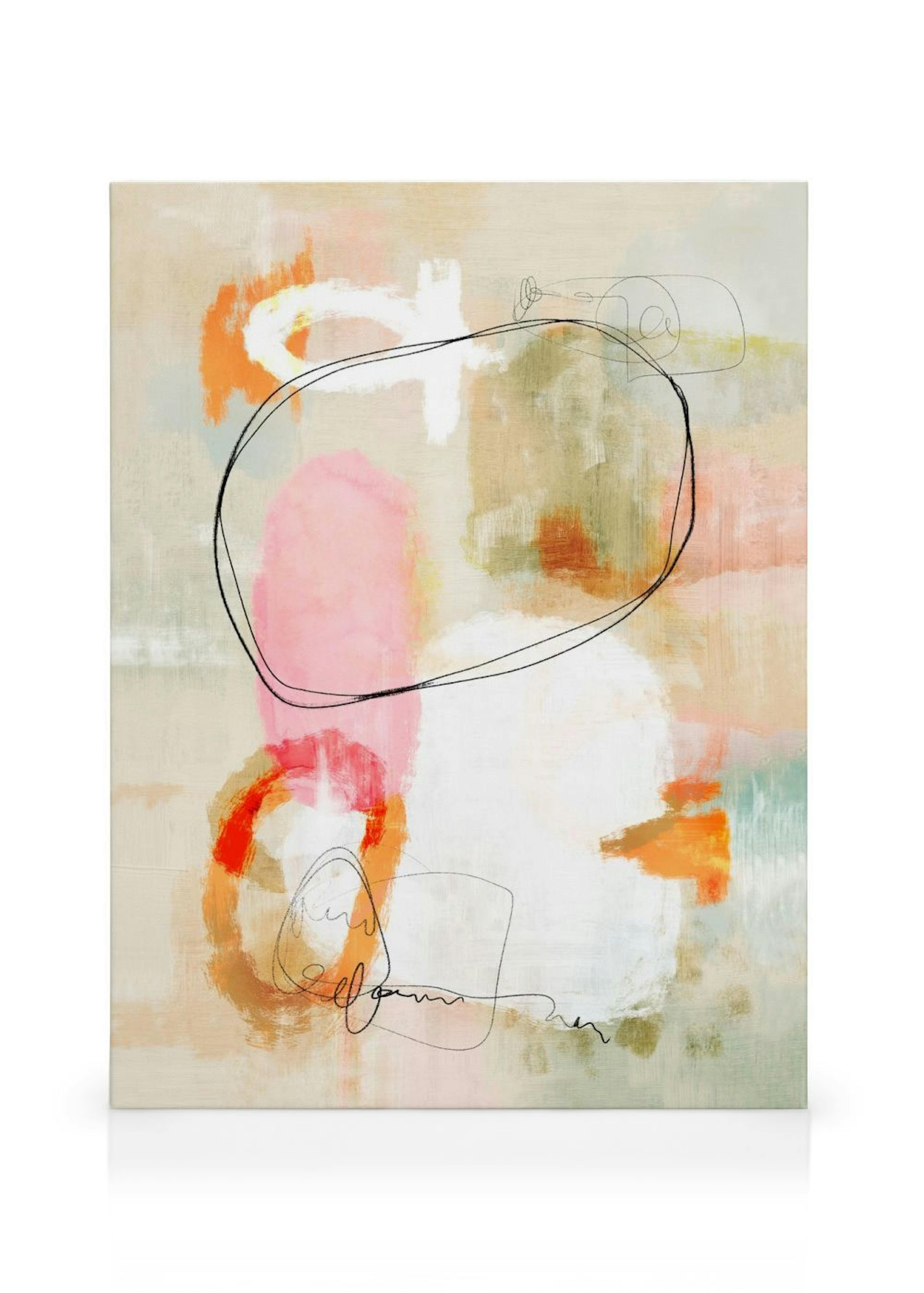 Pastel Abstract No2 Canvas print