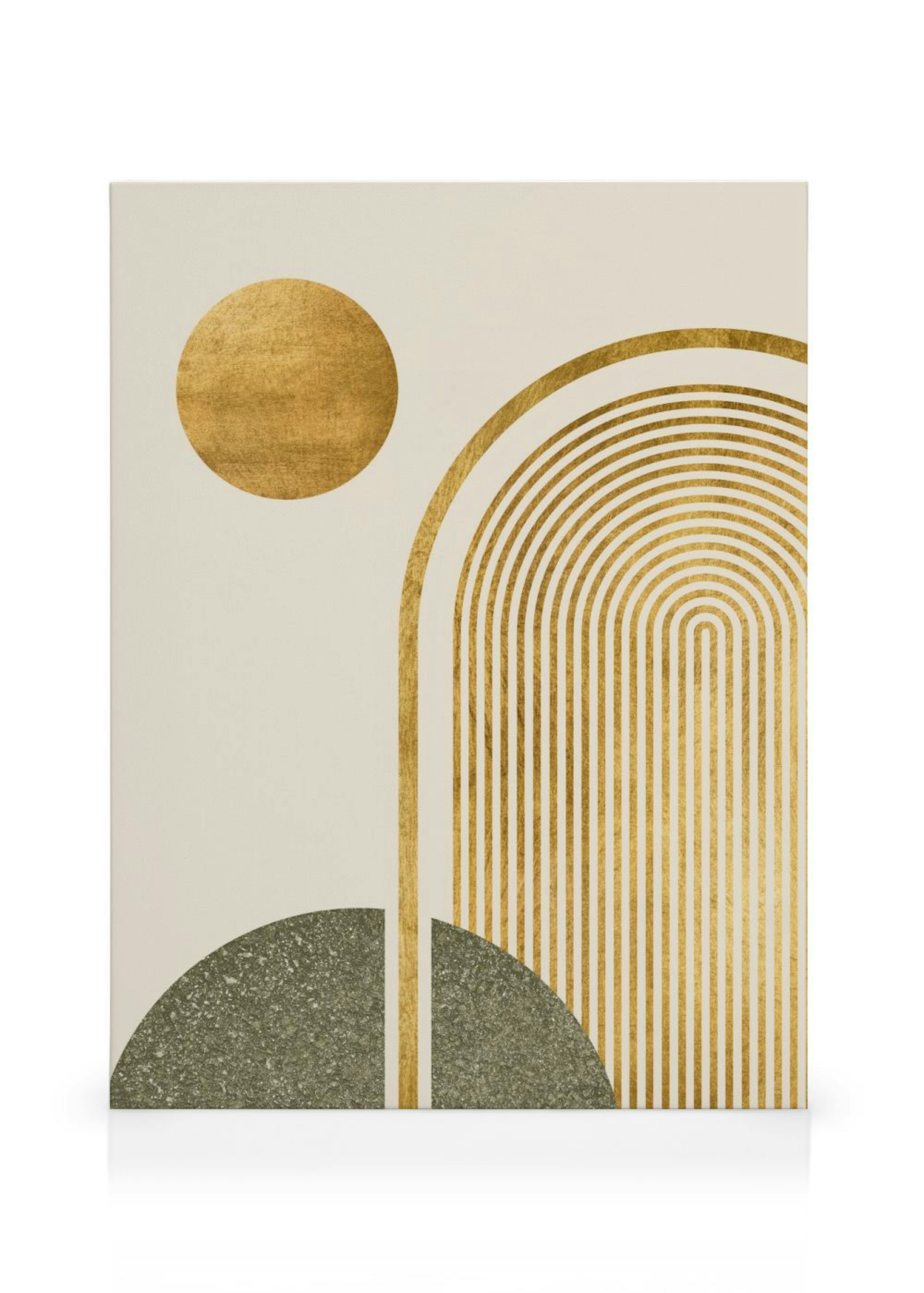 Green & Gold No1 Canvas
