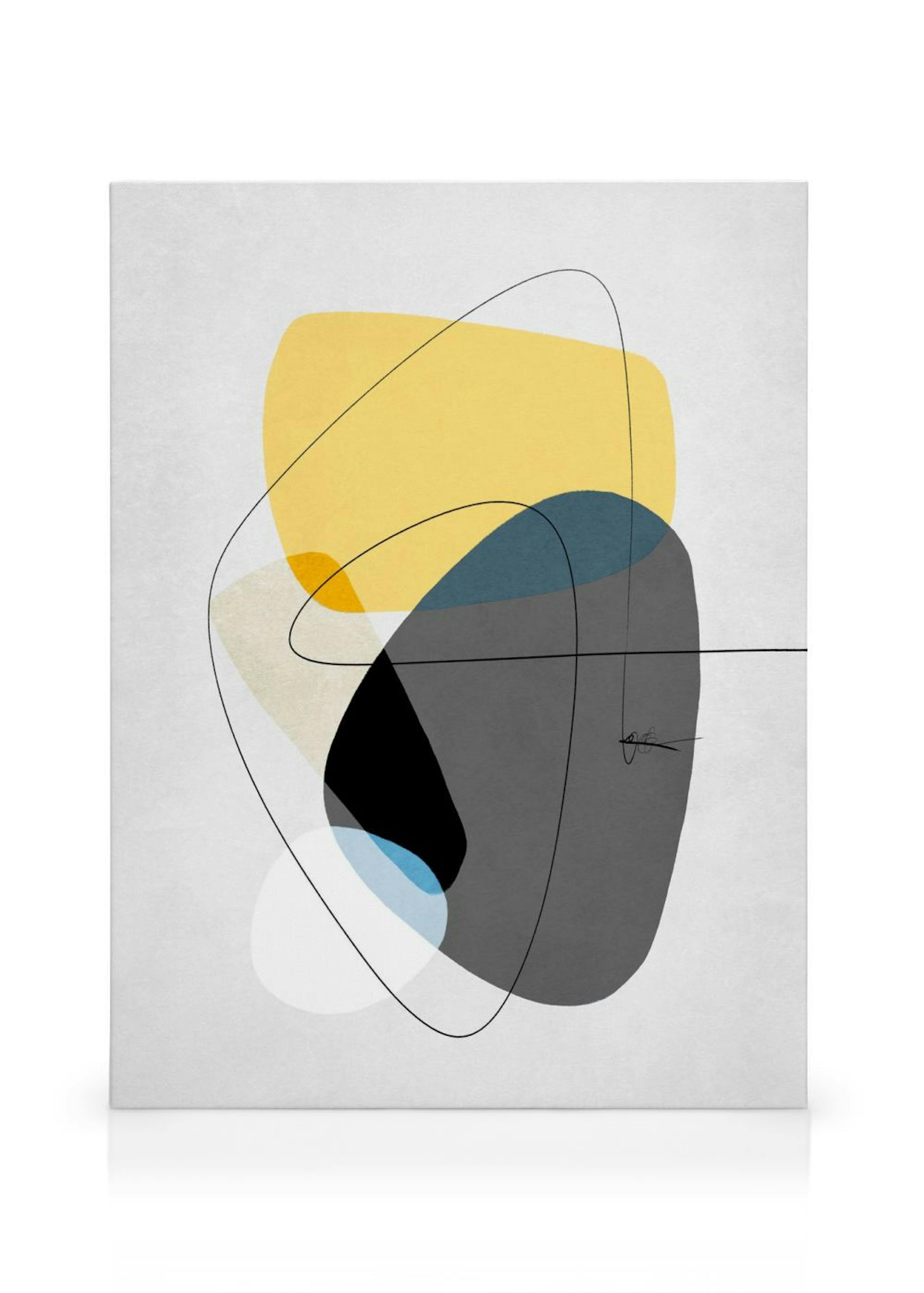 Contemporary Yellow No2 Stampa su Tela