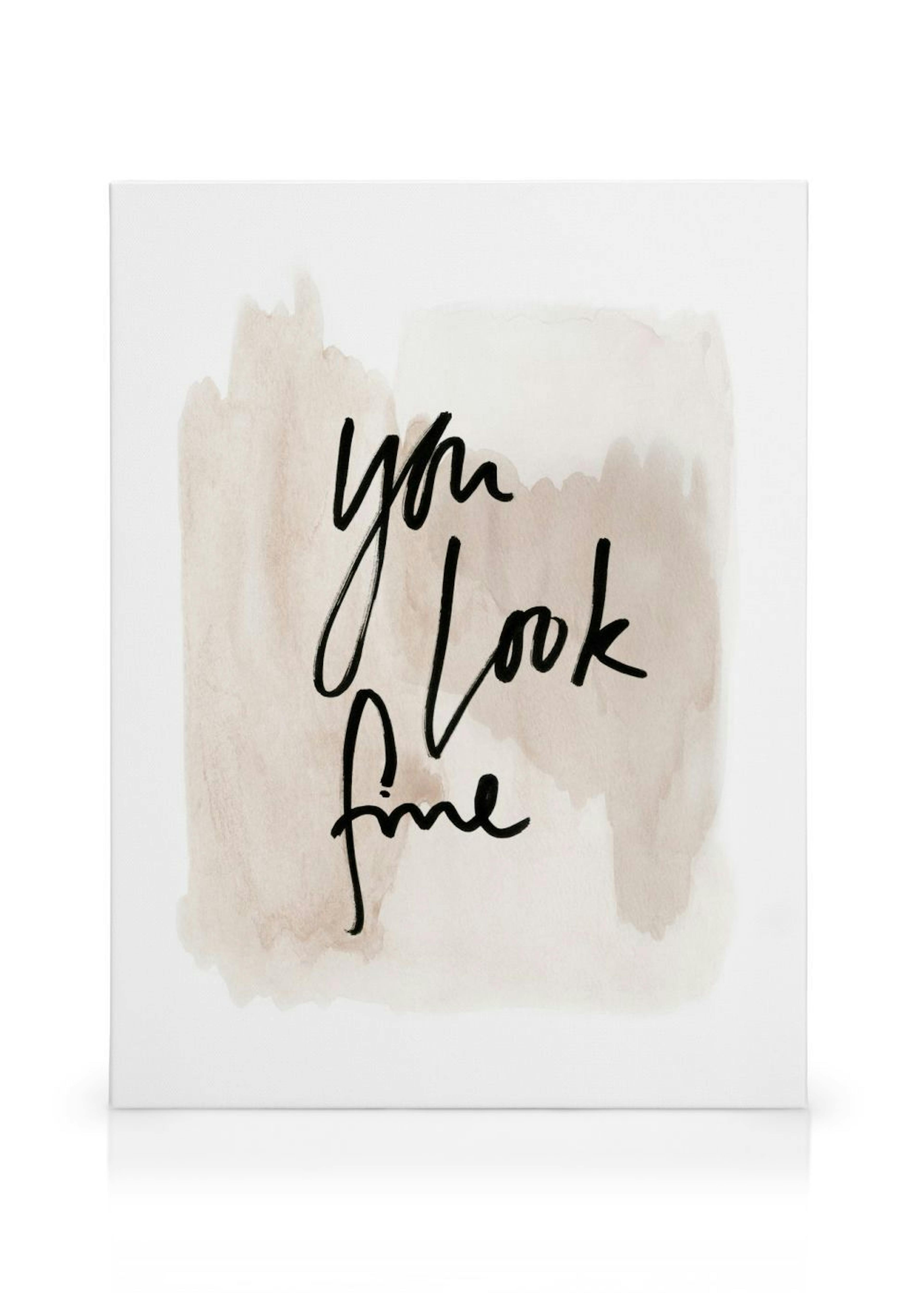 You Look Fine Watercolor Canvas print