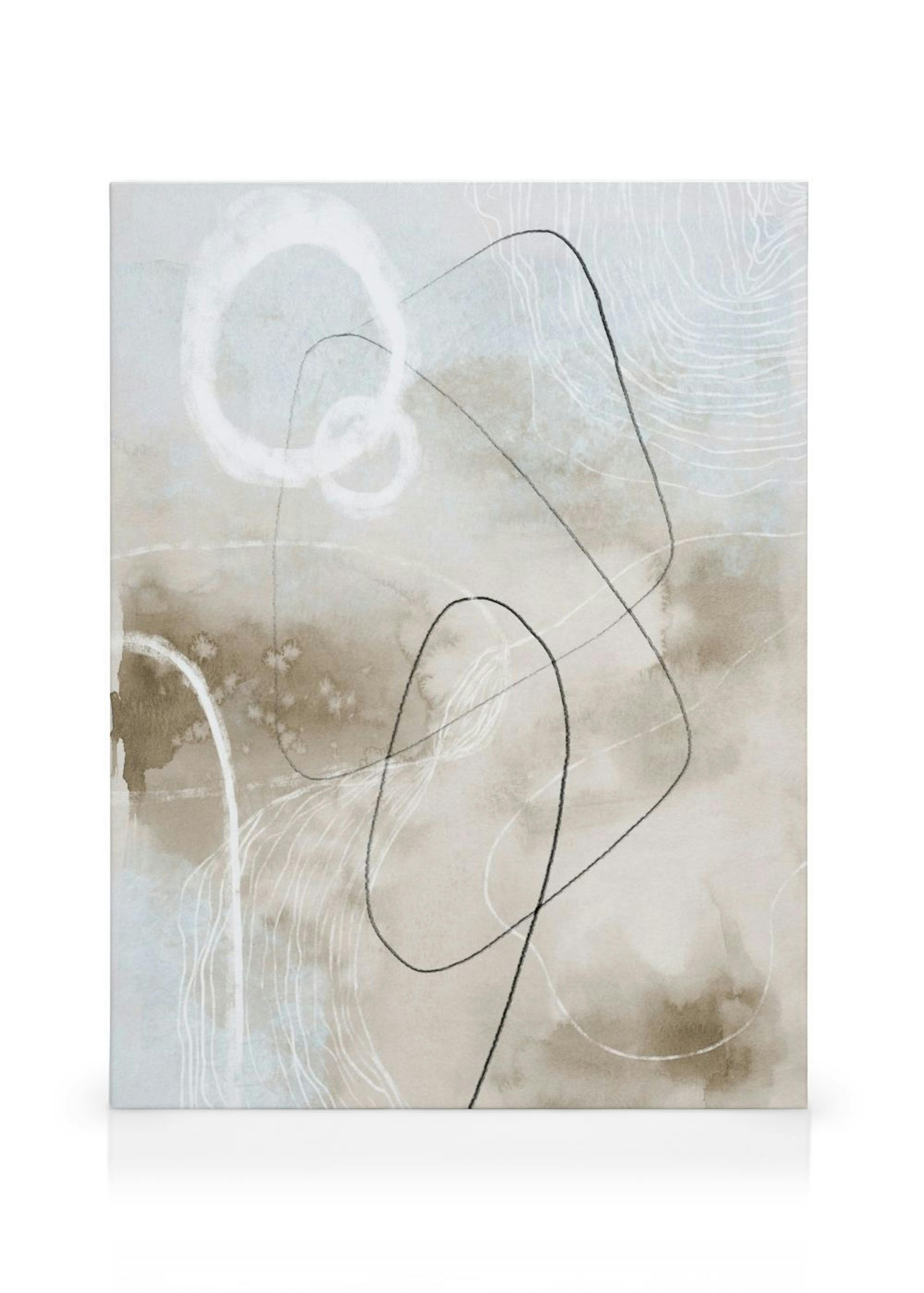 Soft Abstract Lines No2 Leinwandbild