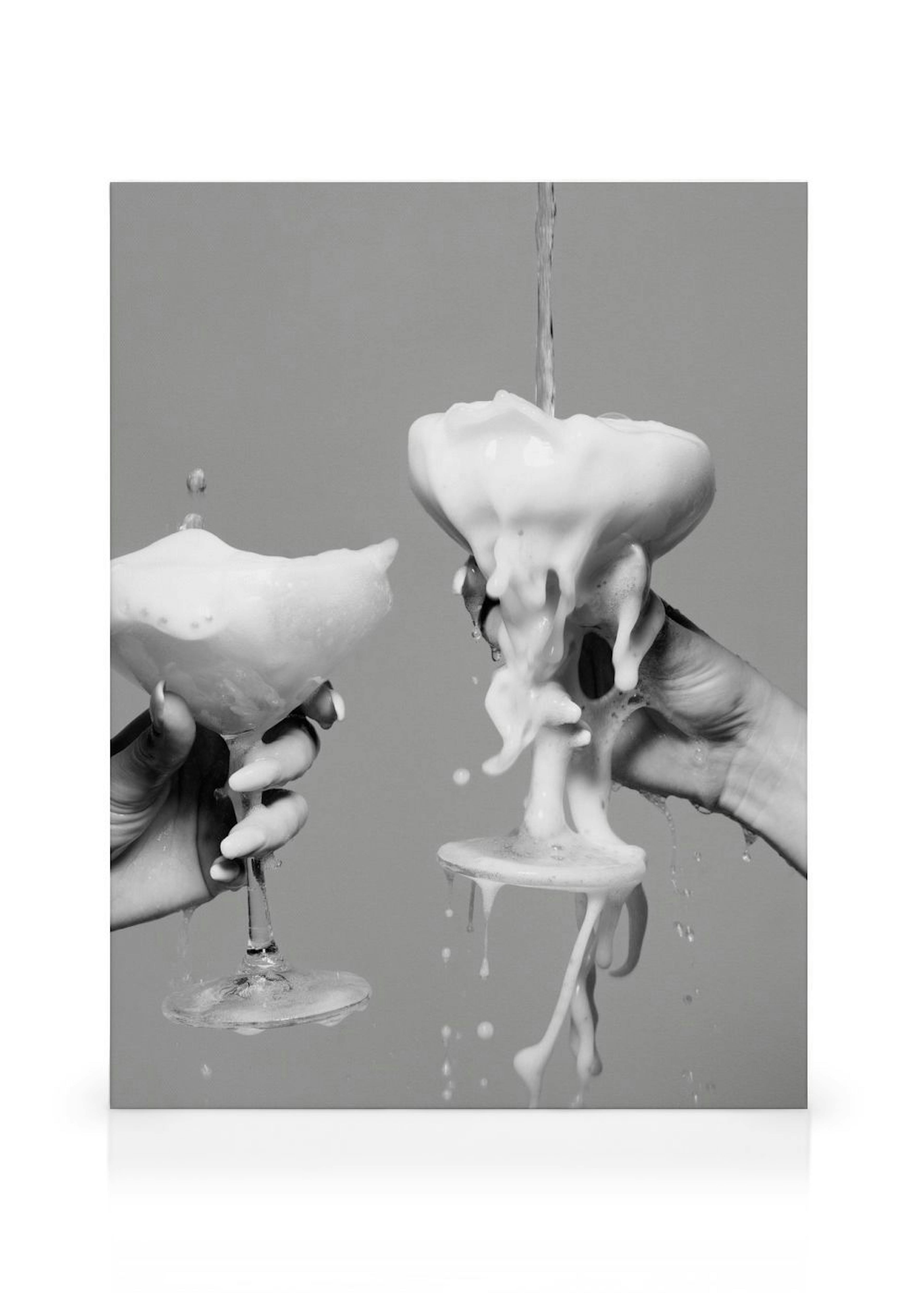 Pouring Champagne Canvas print