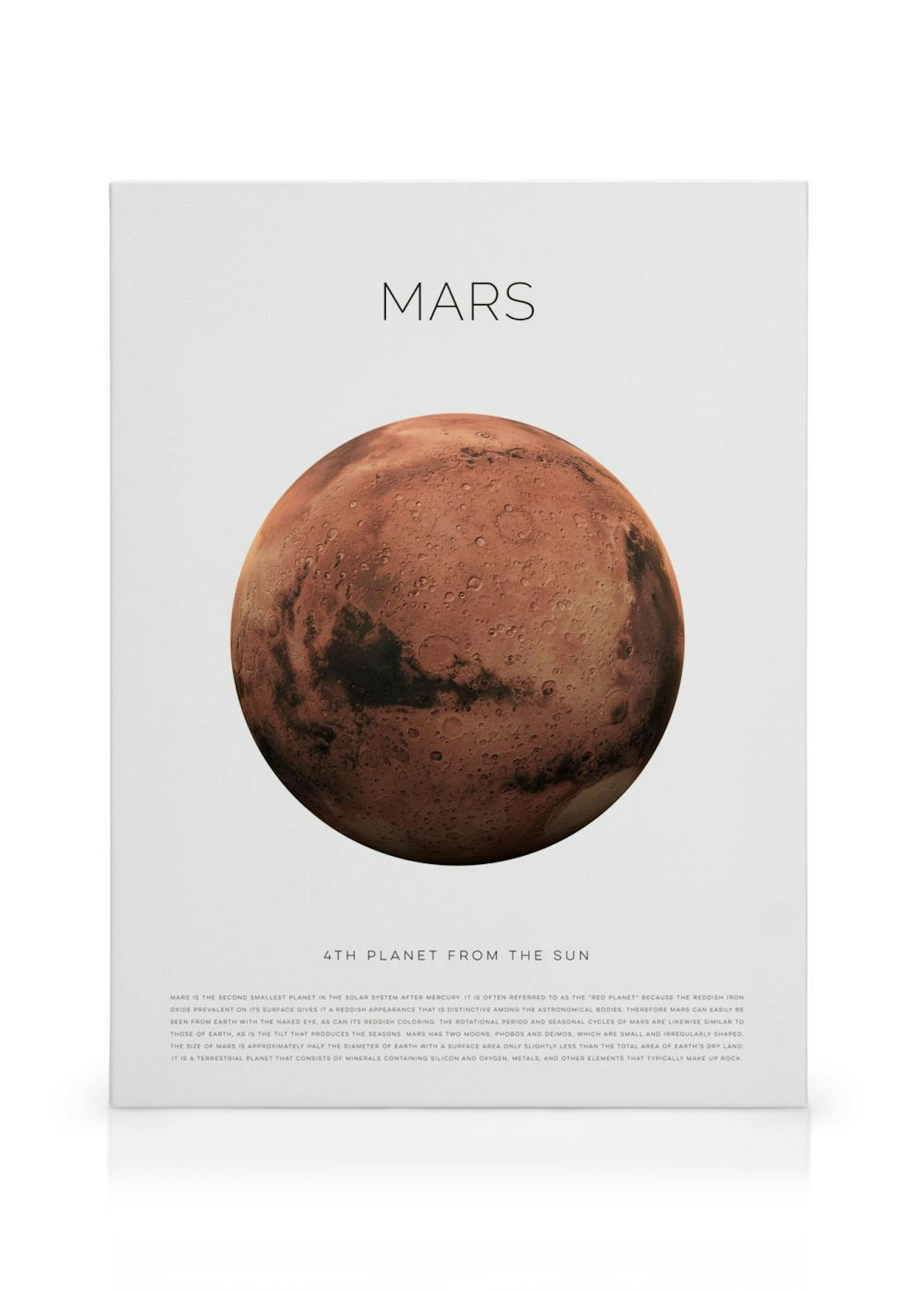 Planet Mars Tableau sur toile