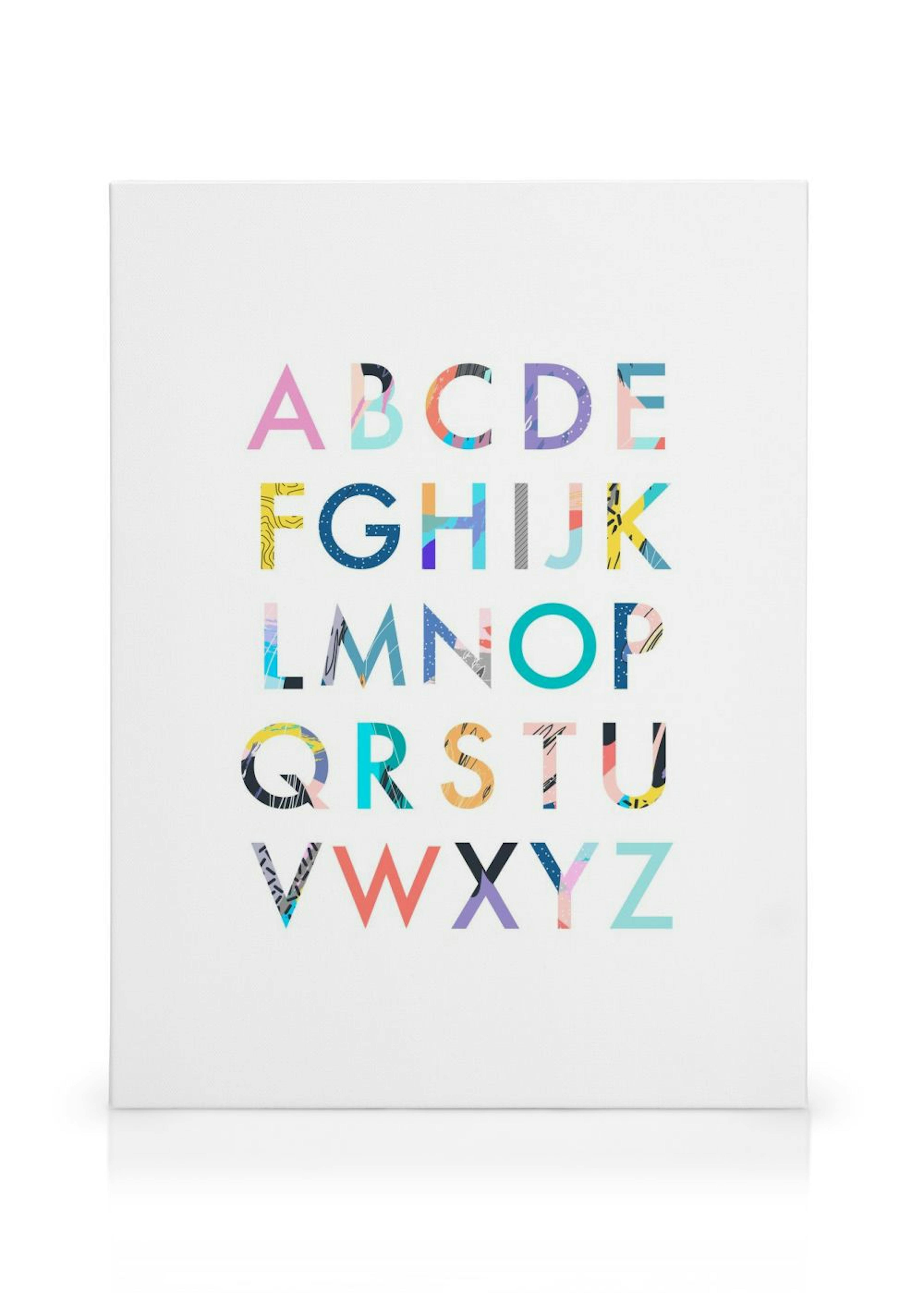 Color Alphabet Tableau sur toile