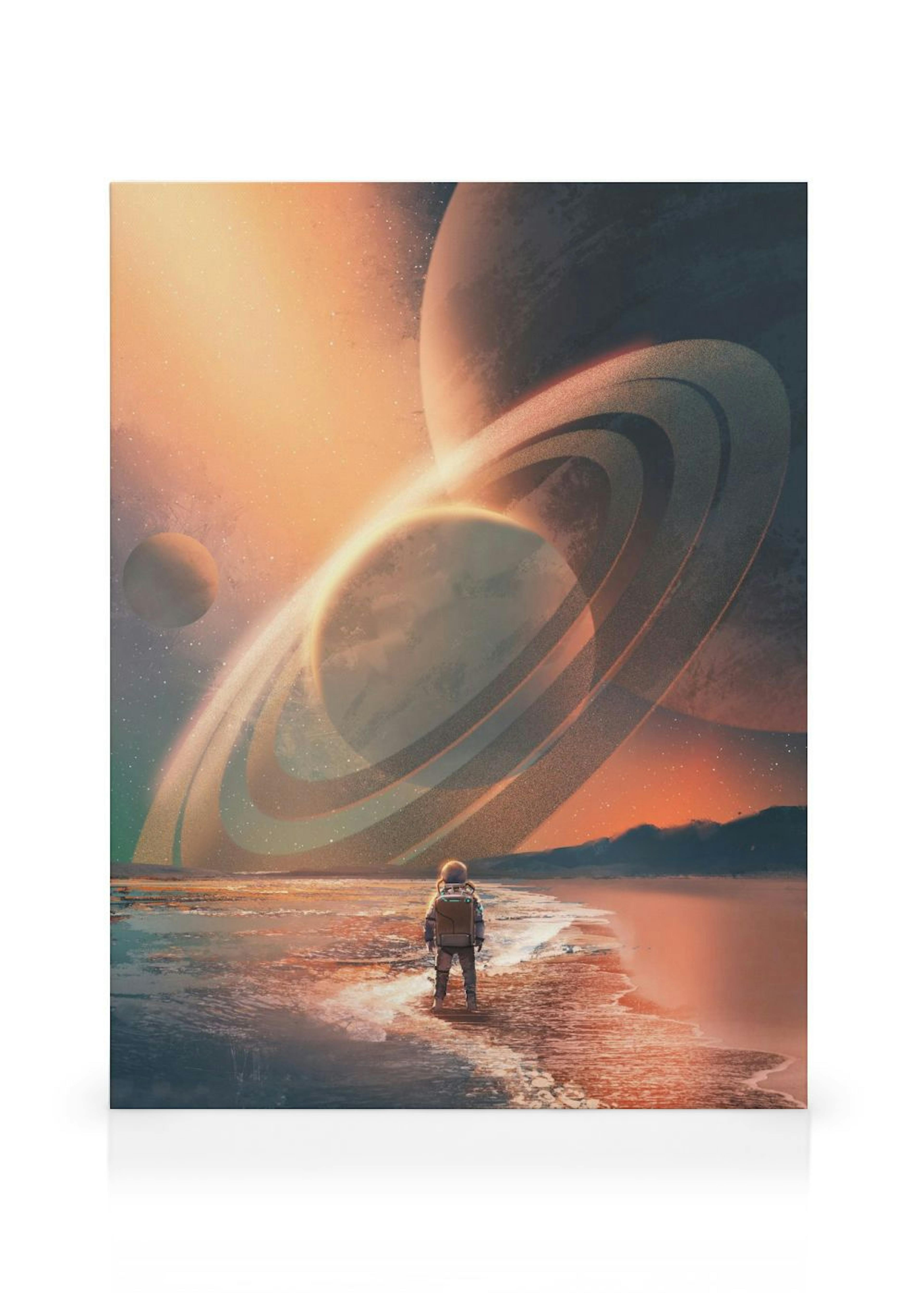 Planets In Sky Canvas print