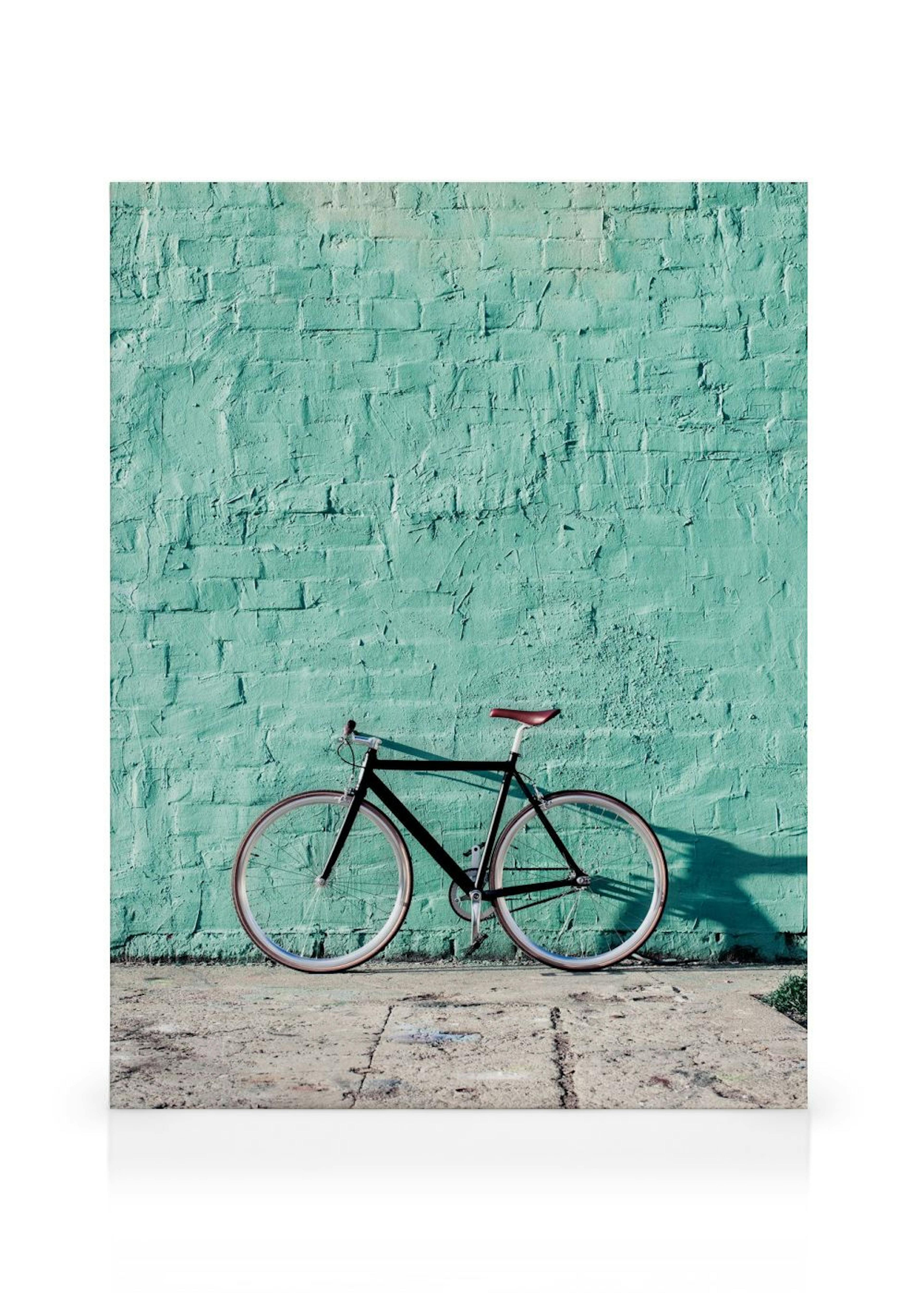 Mint Bike Canvas print
