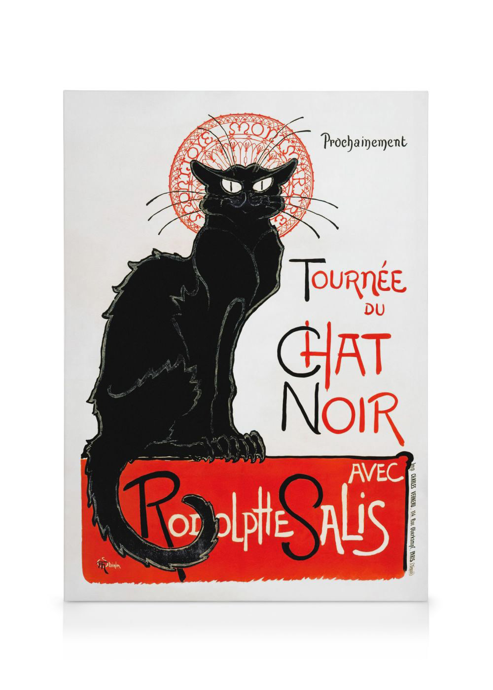 Chat Noir Canvas Print – Vintage French Art Poster | Desenio