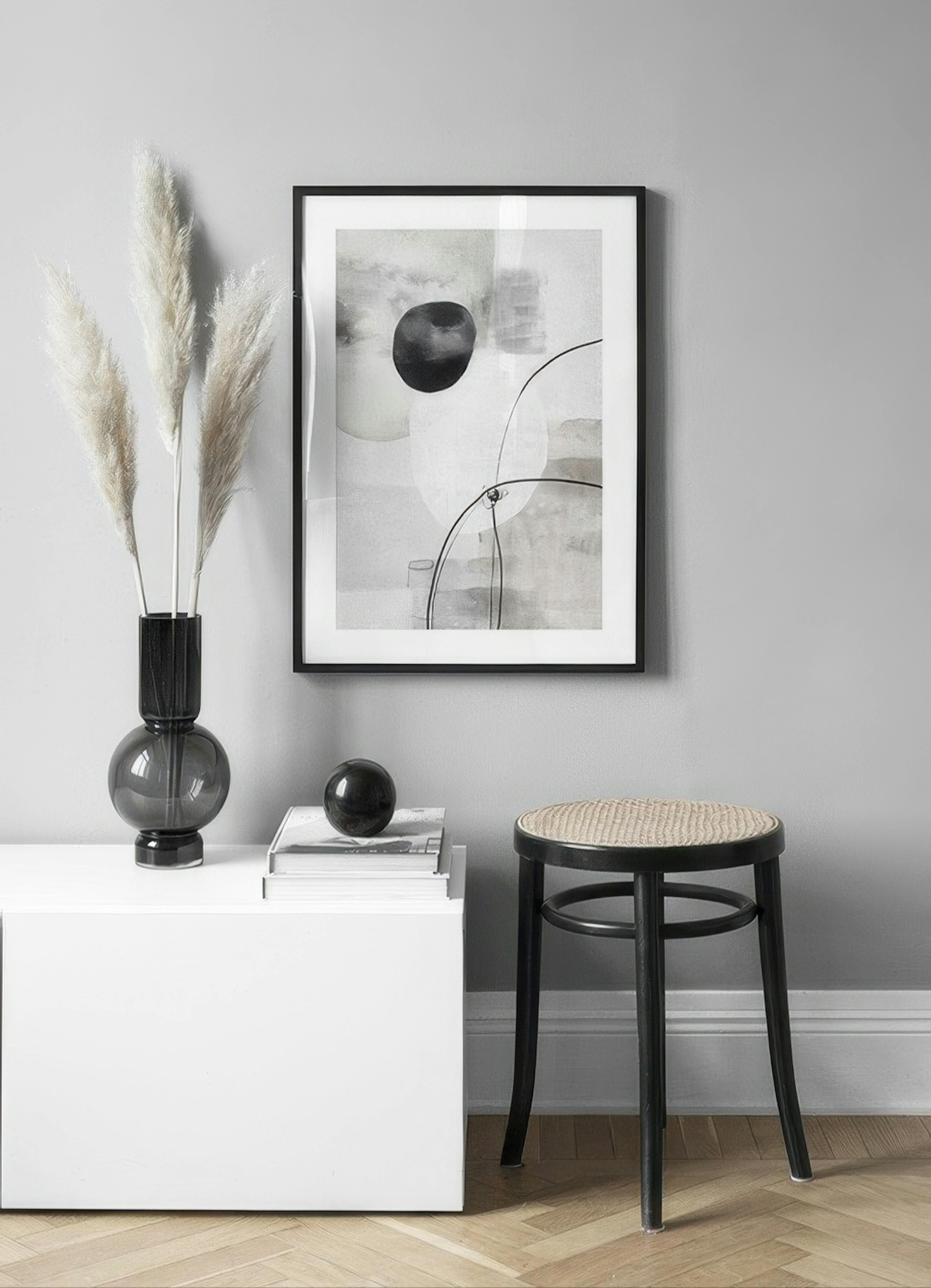 Painted Monochrome Shapes No2