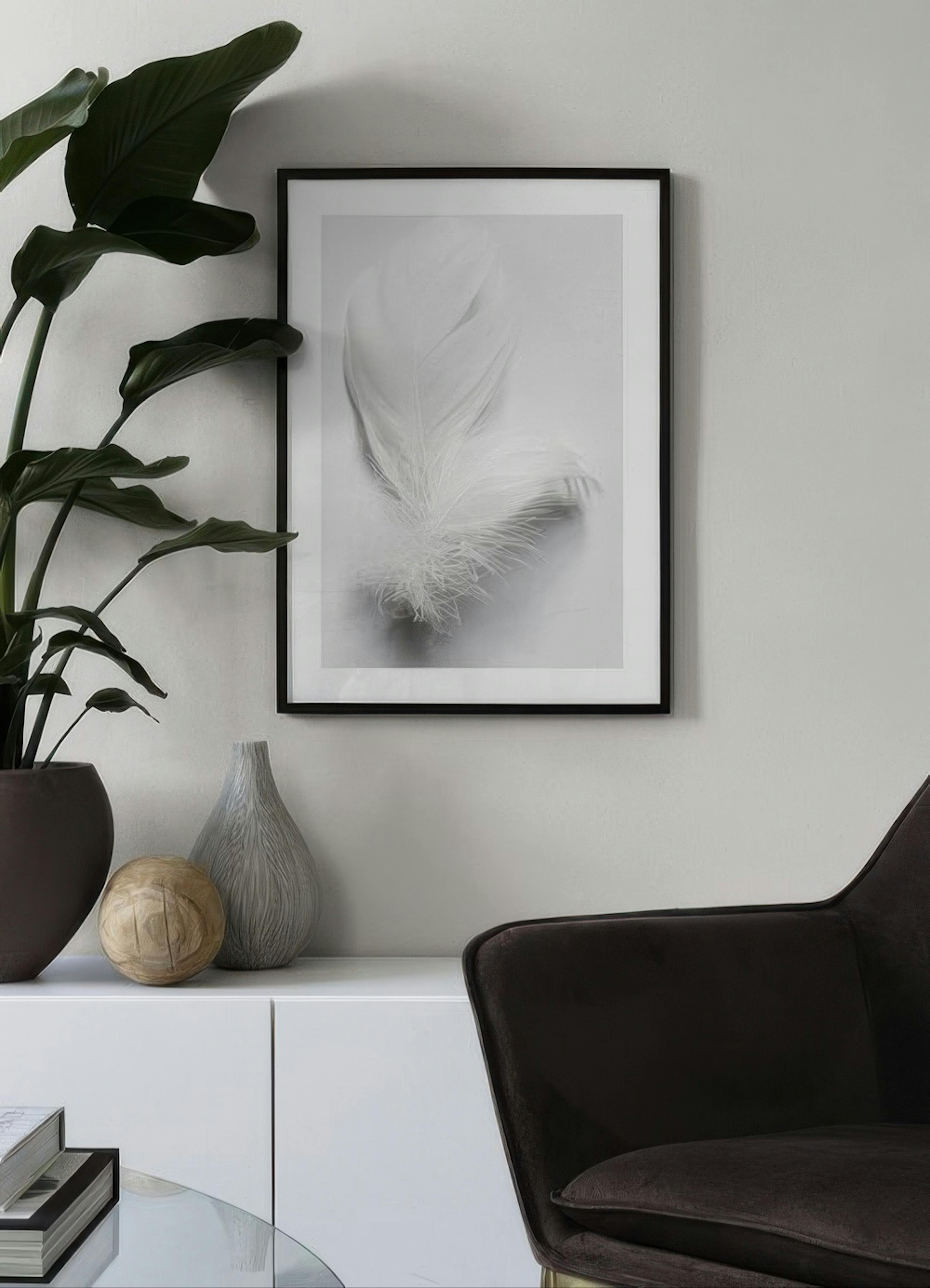 White Feathers Affiche