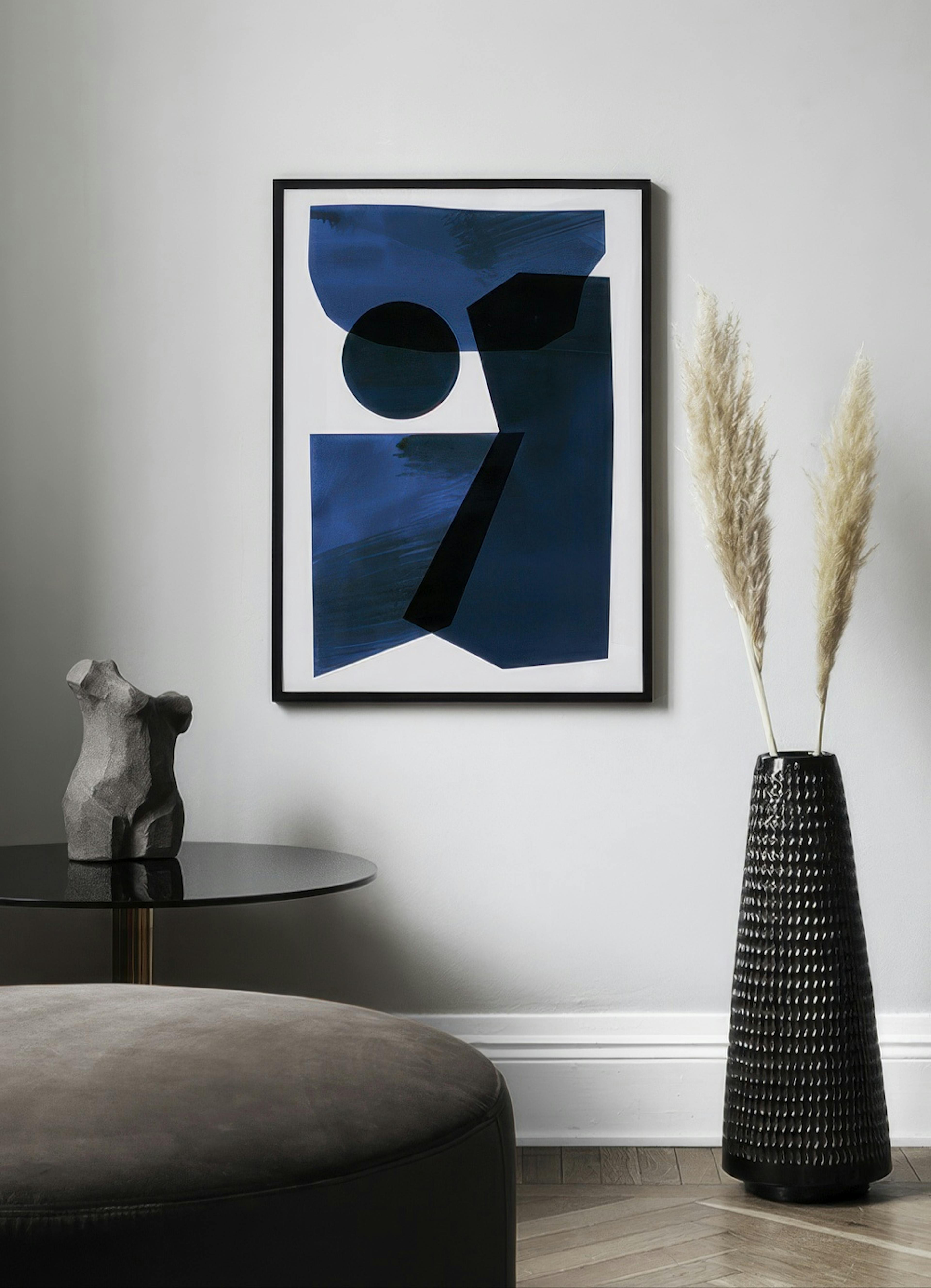 Blue Shapes No2 포스터