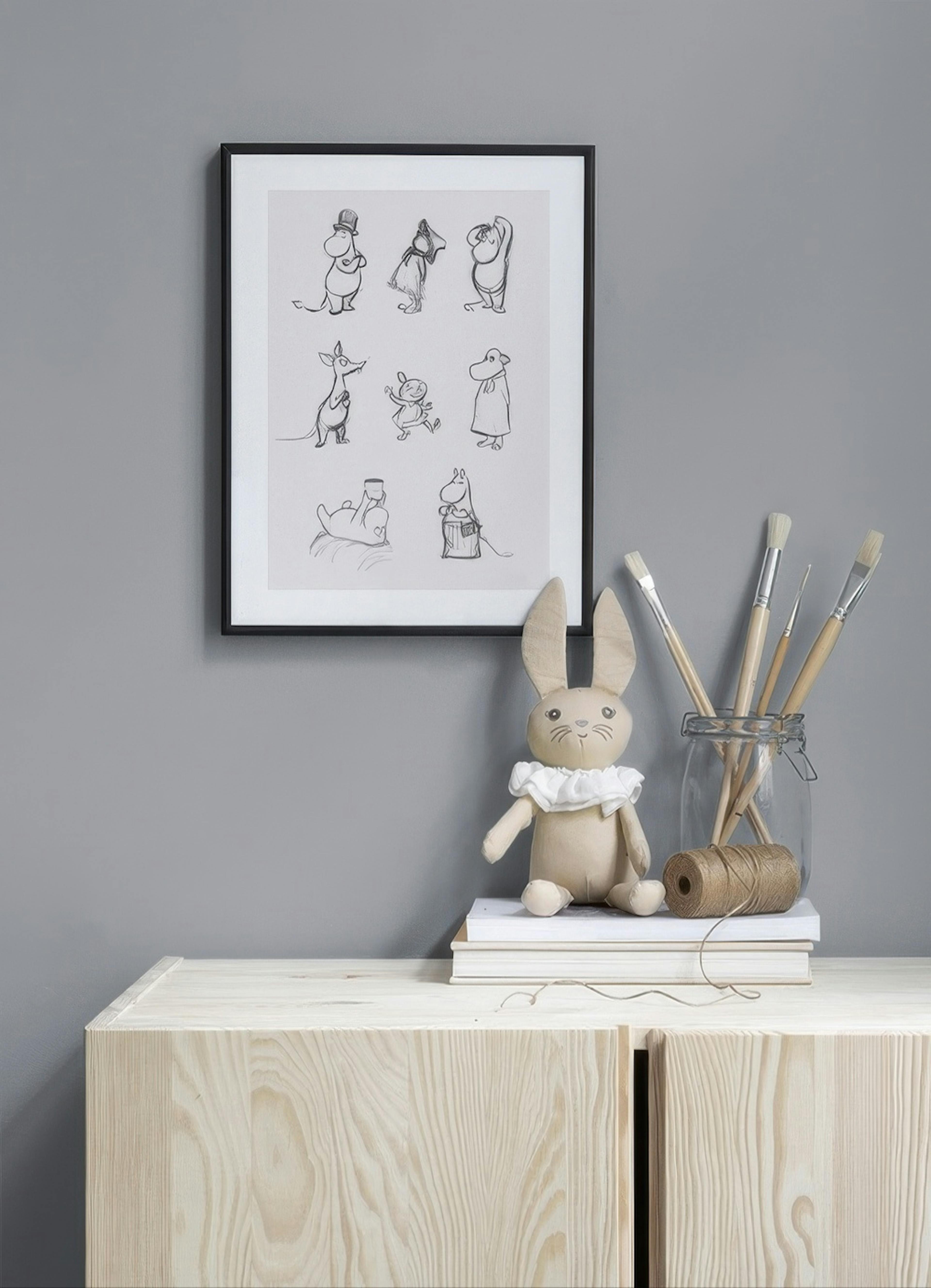 Moomin Characters No1 Plakat