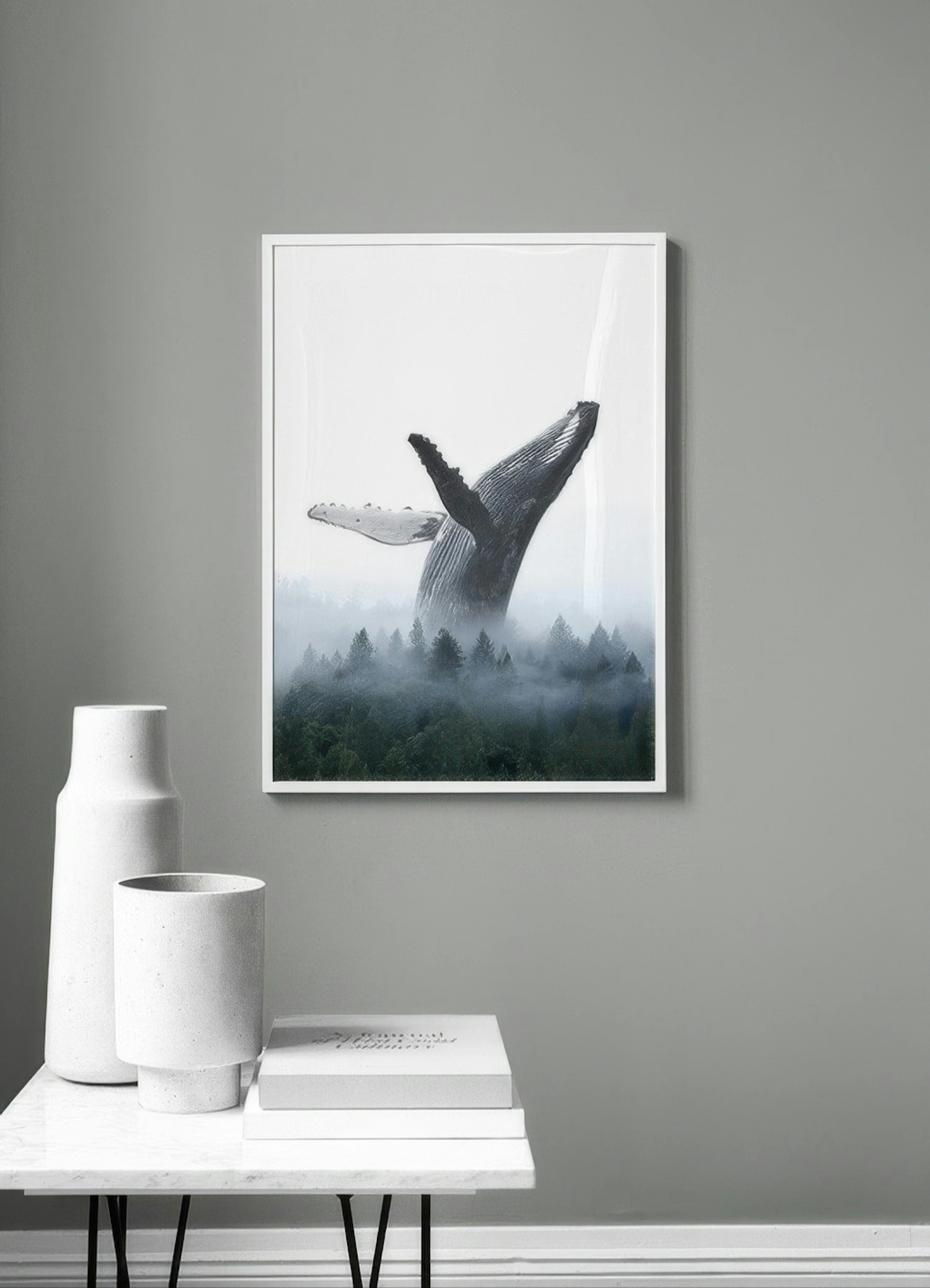 Breaching Whale Poster