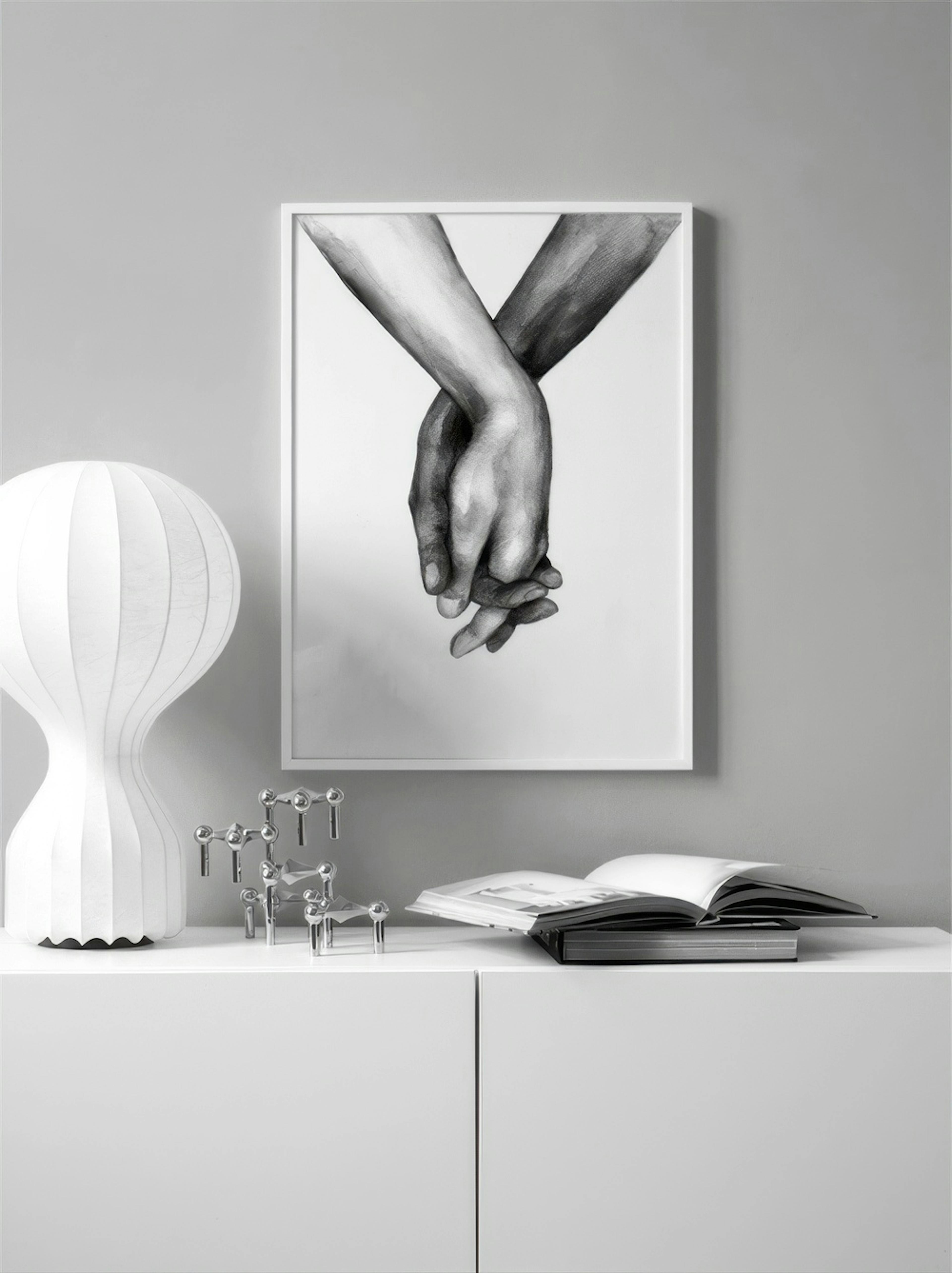 Watercolor Hands No1 Poster
