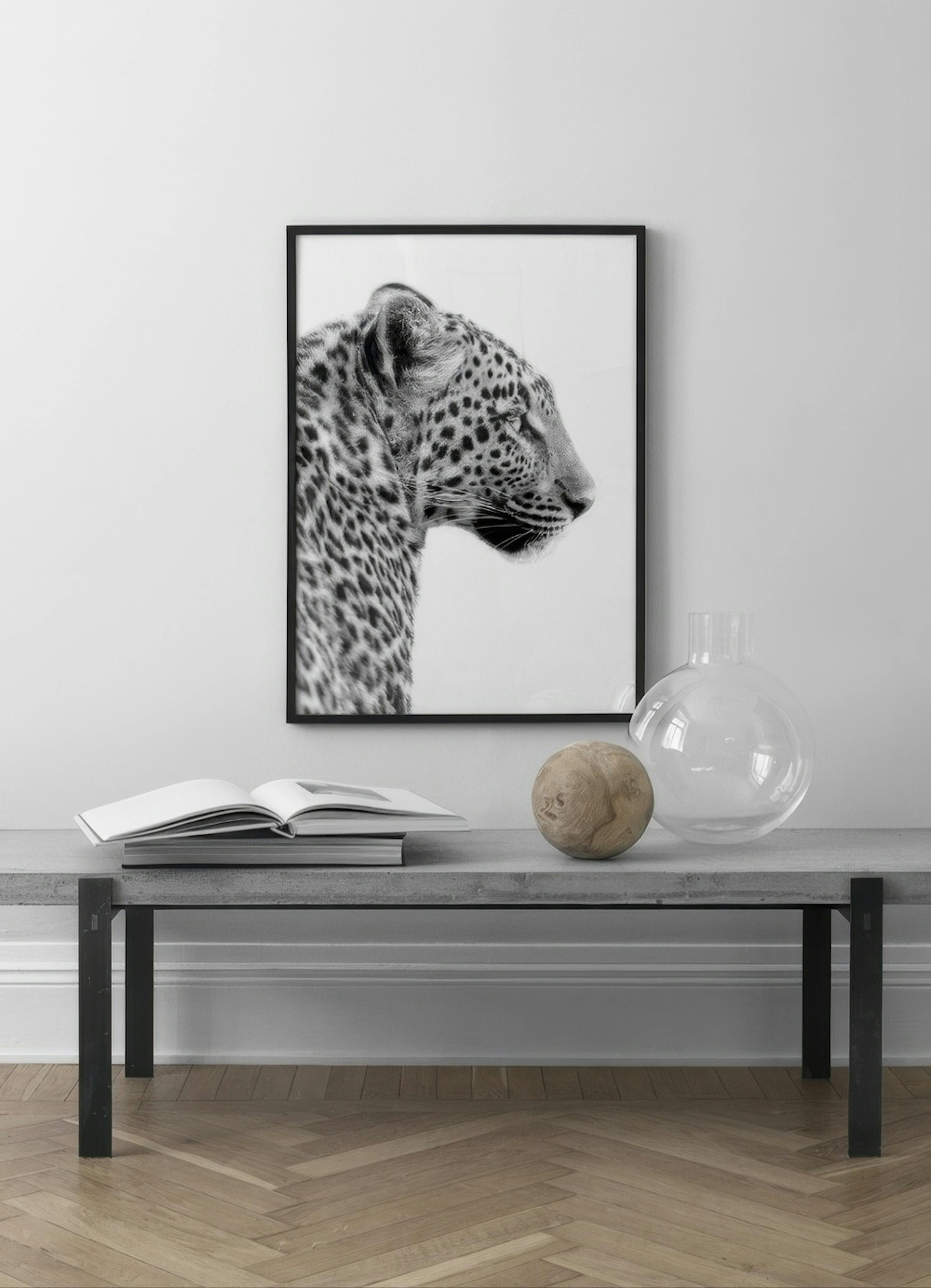 Leopard Profile Poster