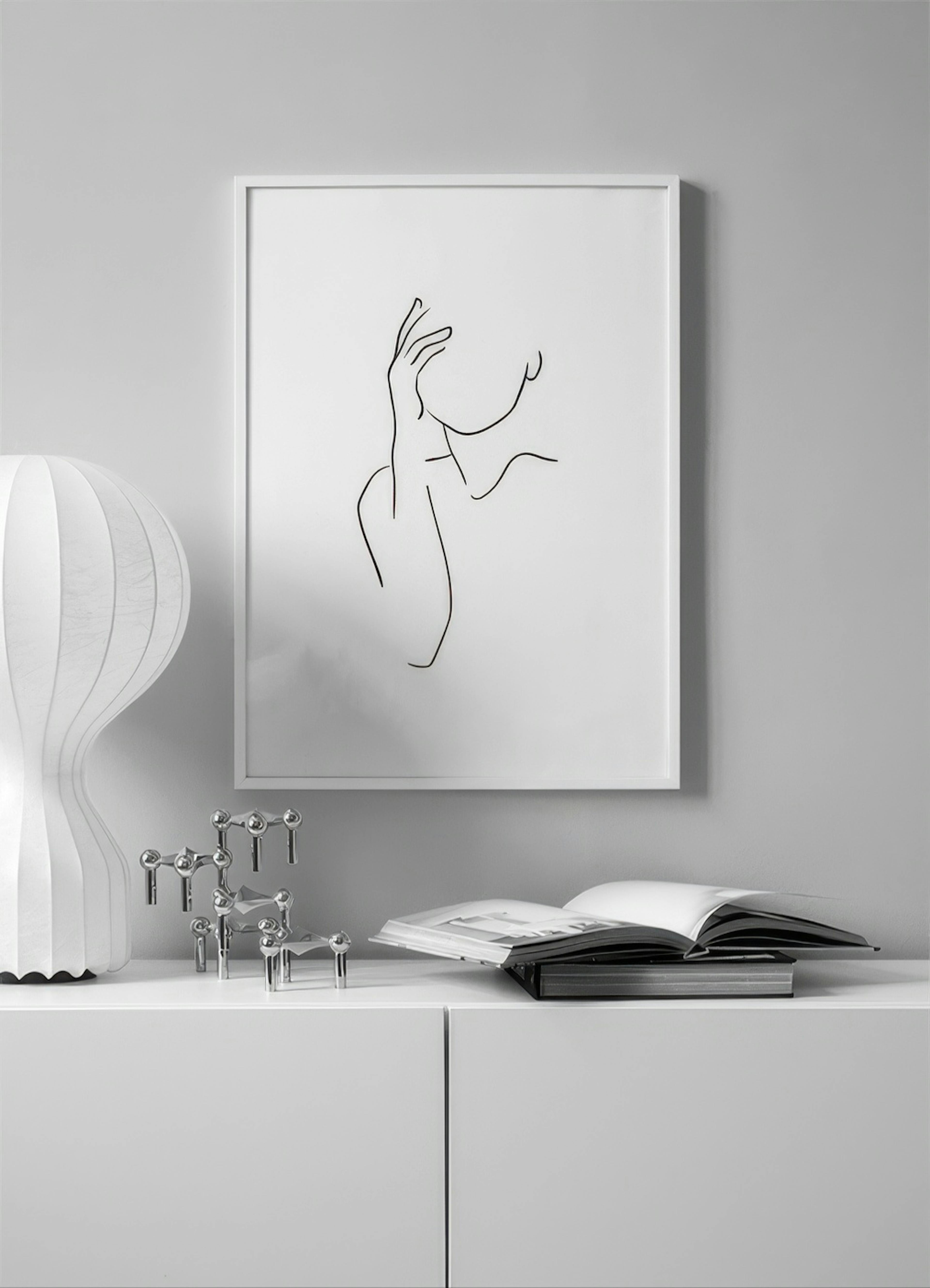 Shoulder Line Art Plakát