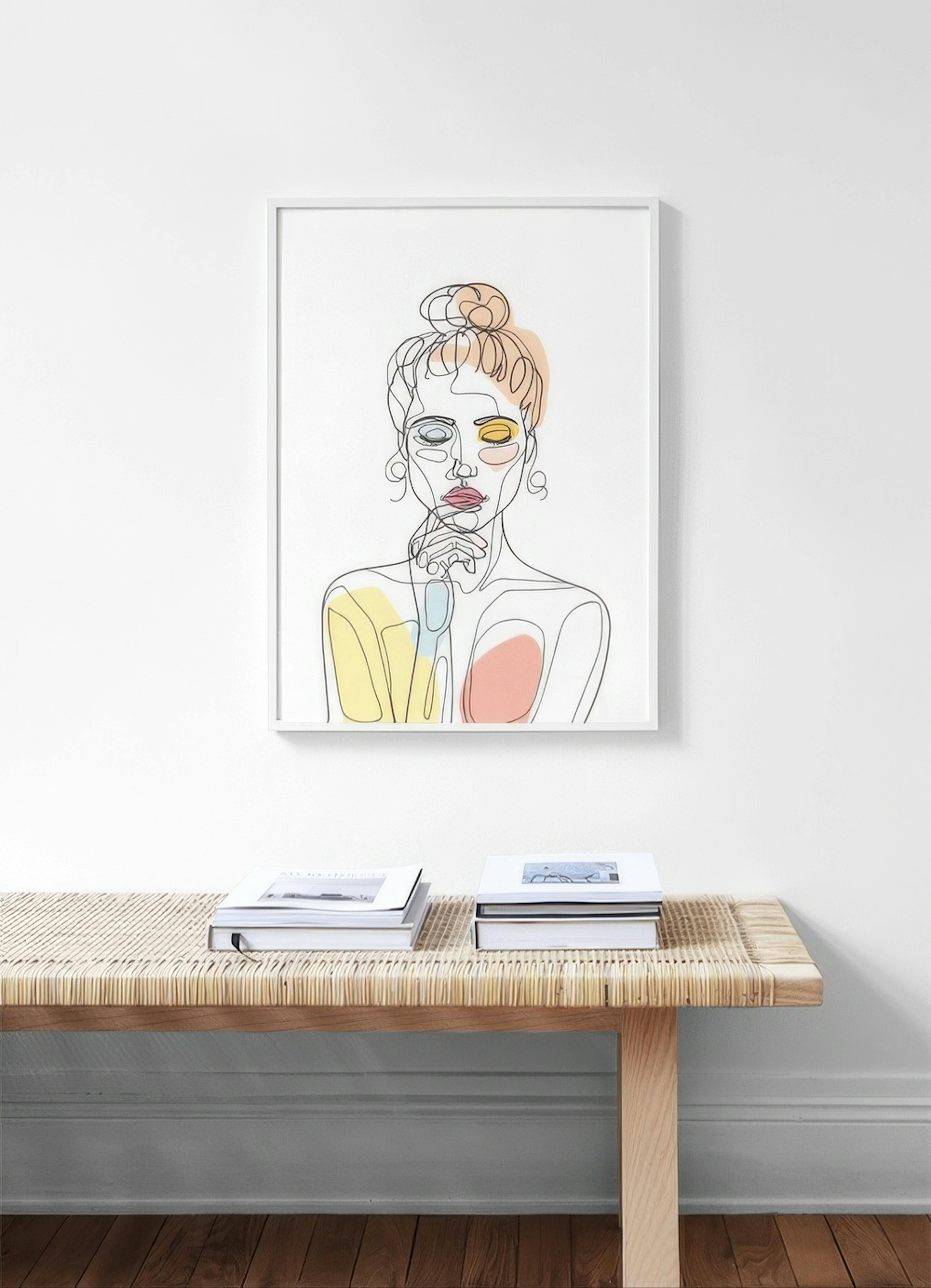 Color Splash Bun Poster