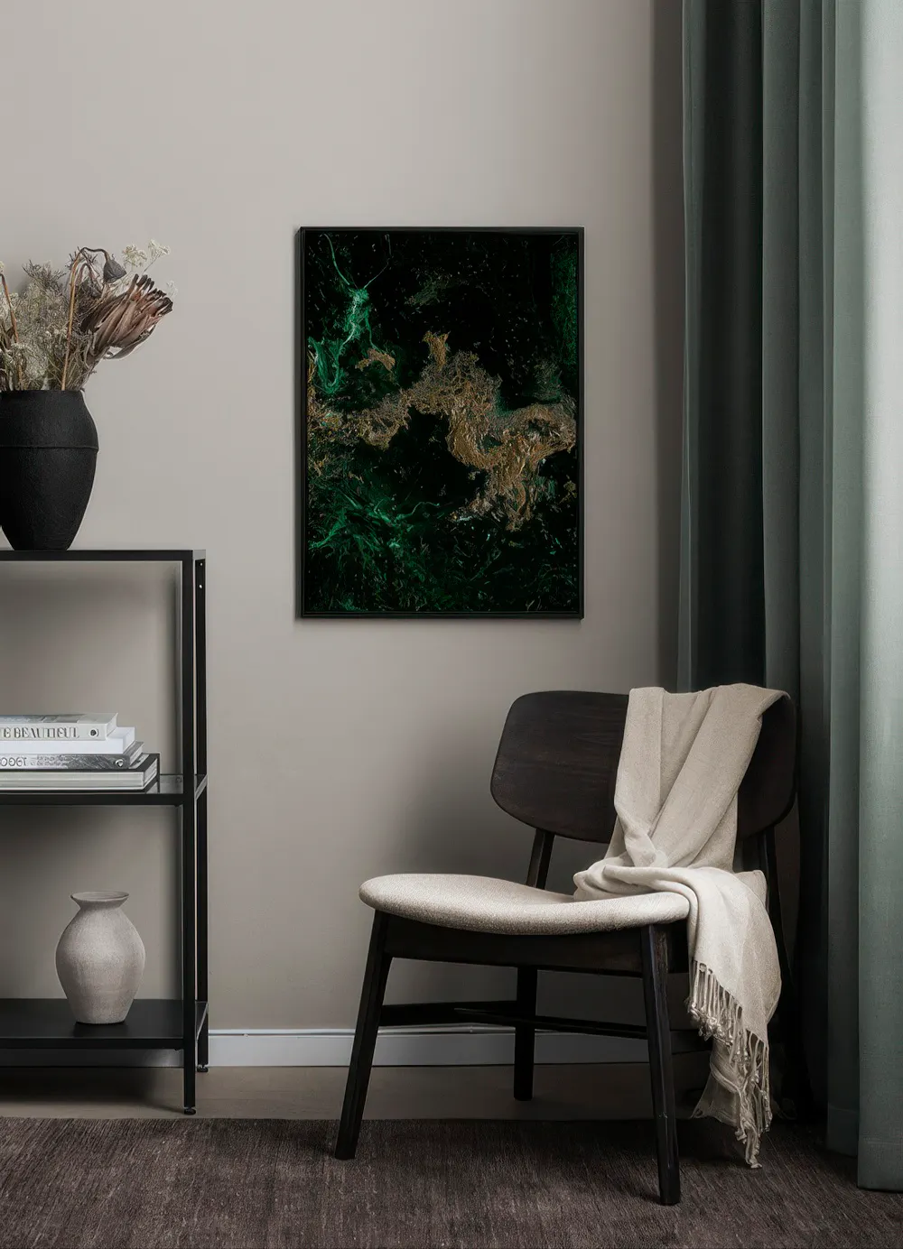 Ptura Verde Blu Astratta Dall'olio Su Tela, Illustrazione Immagine Ptura Verde Blu Astratta Dall'olio Su Tela, Illustrazione Immagine