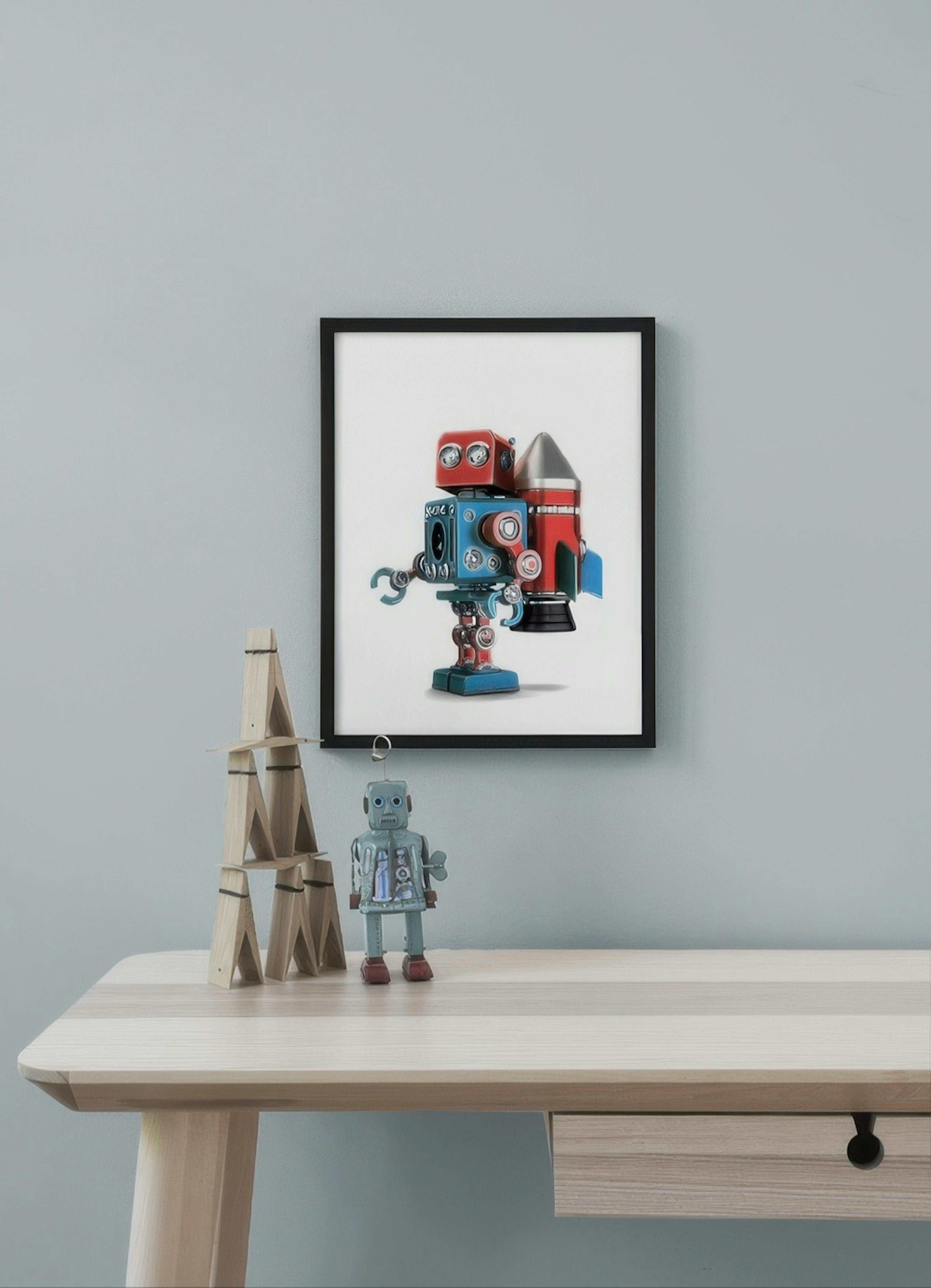Vintage Robot Print