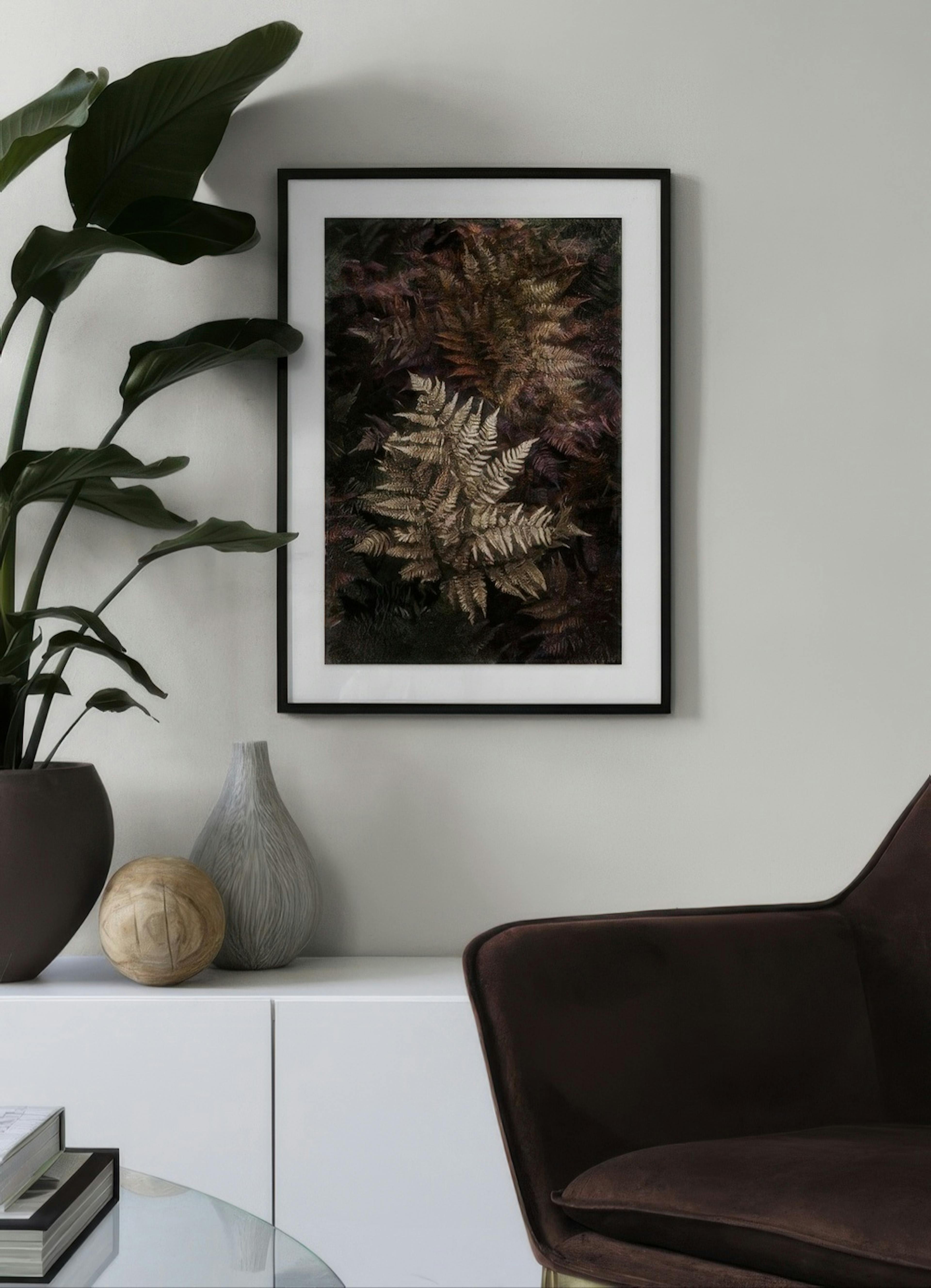Golden Fern Poster