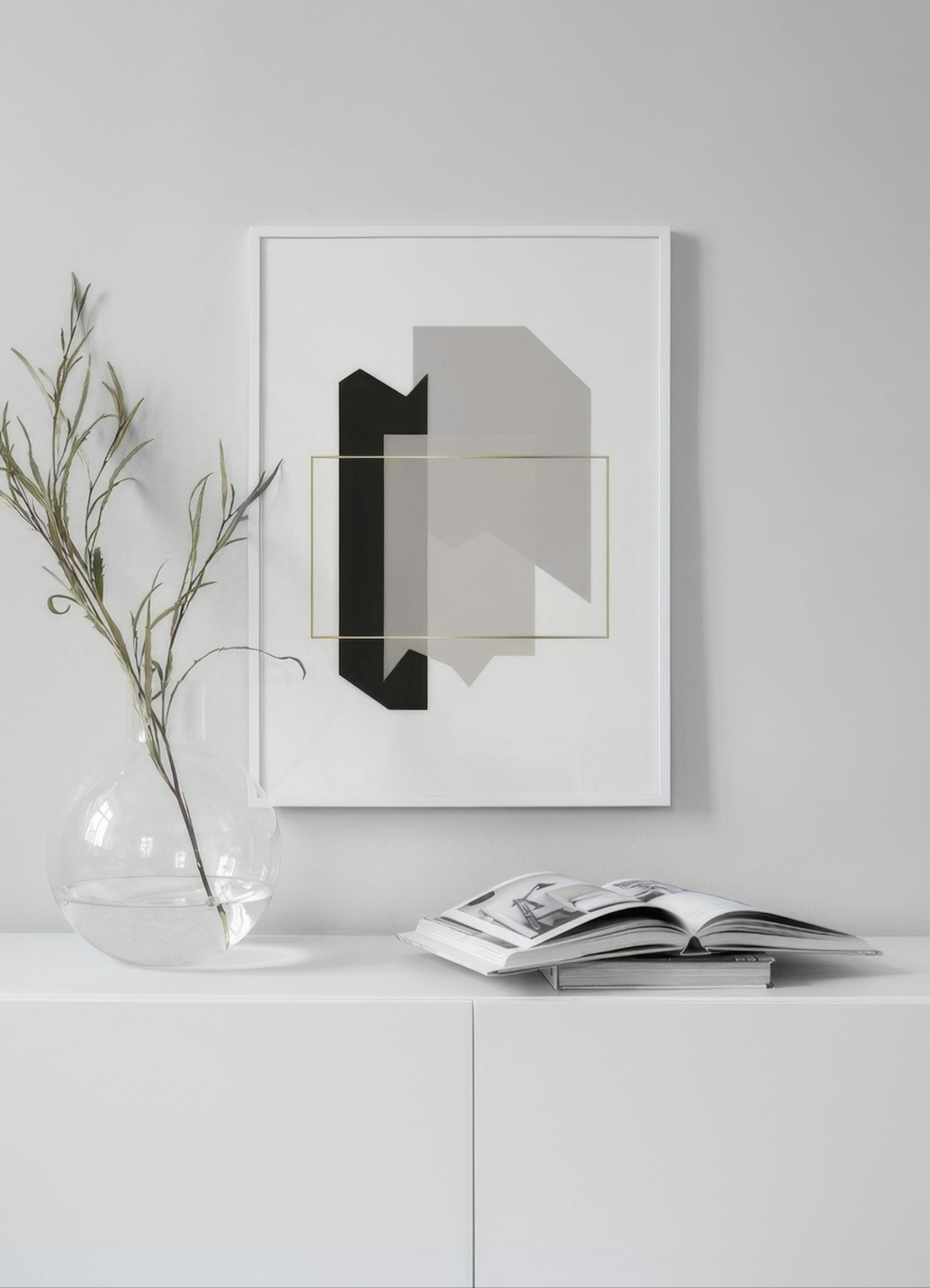 Abstract Fragments No1 Print