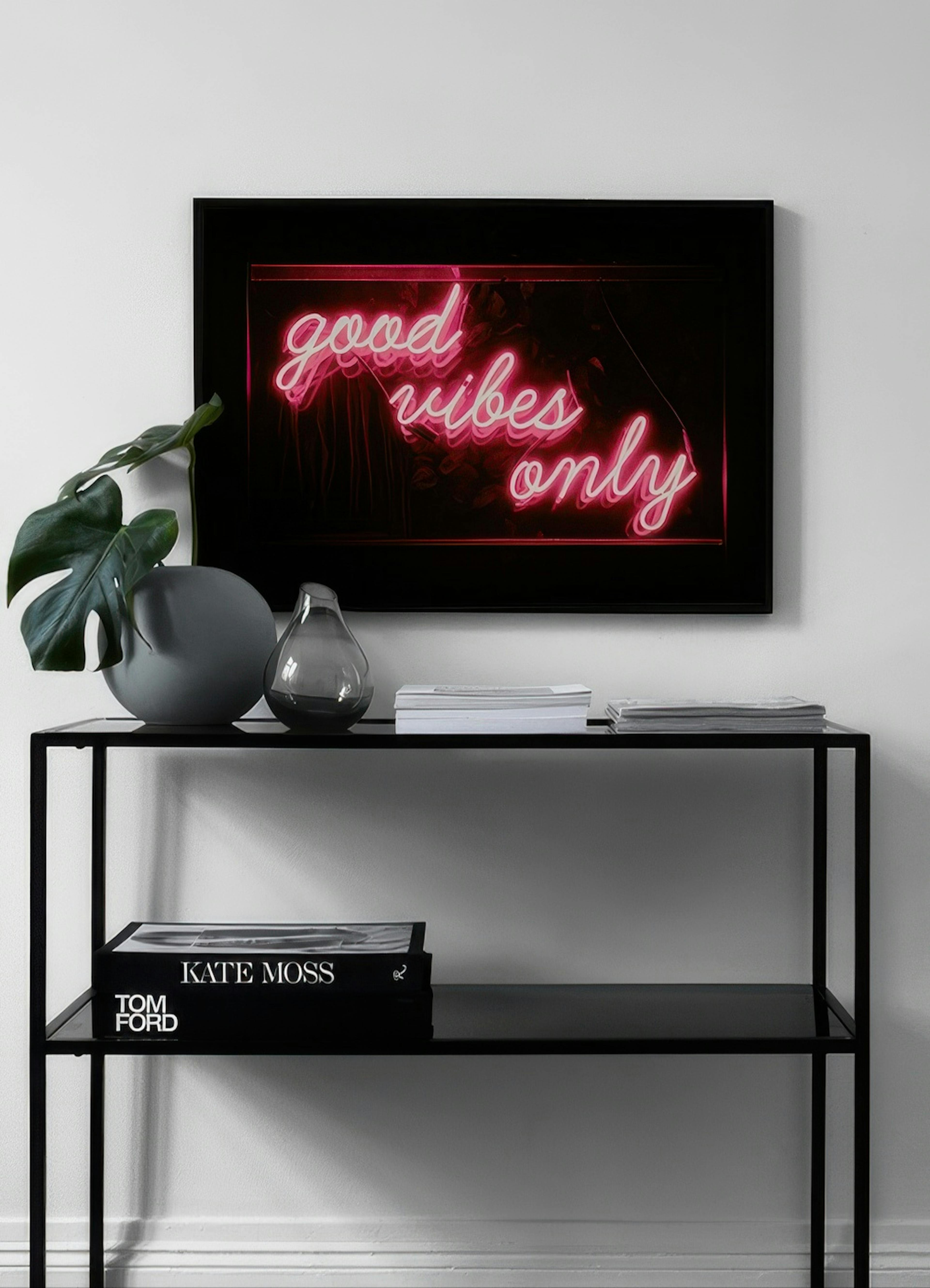 Good Vibes Neon Poster