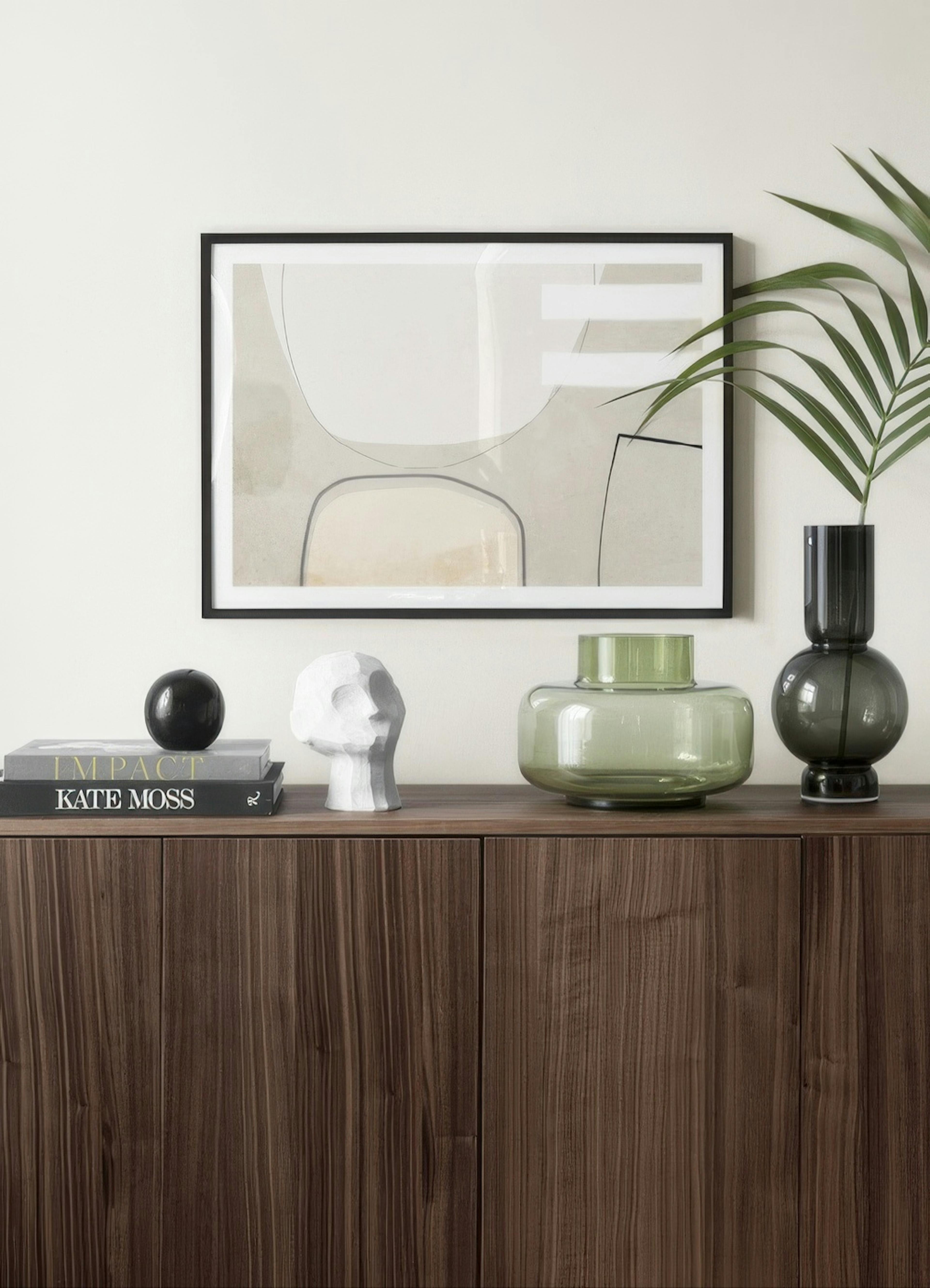 Beige Balance Print