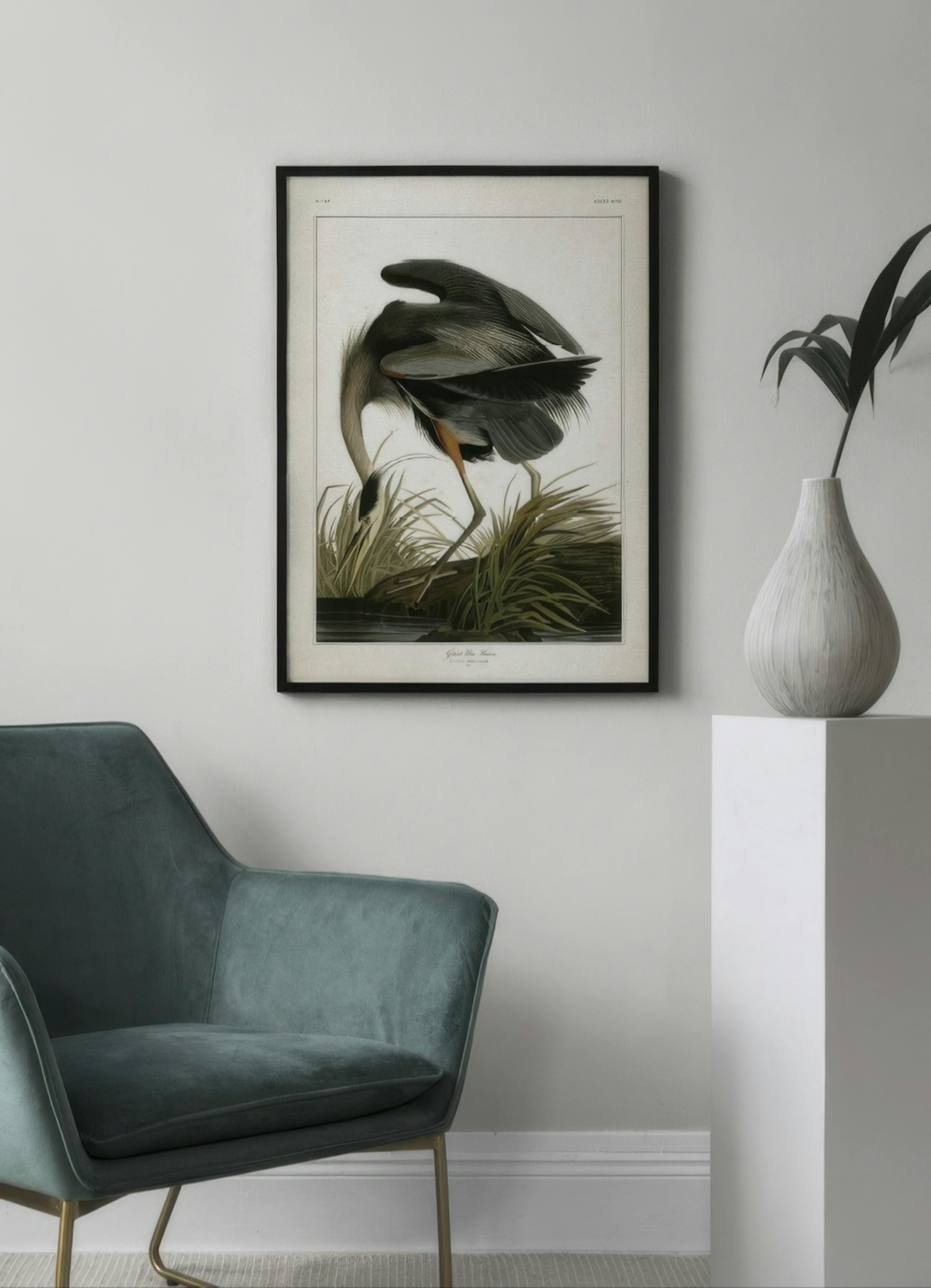 Great Blue Heron 포스터