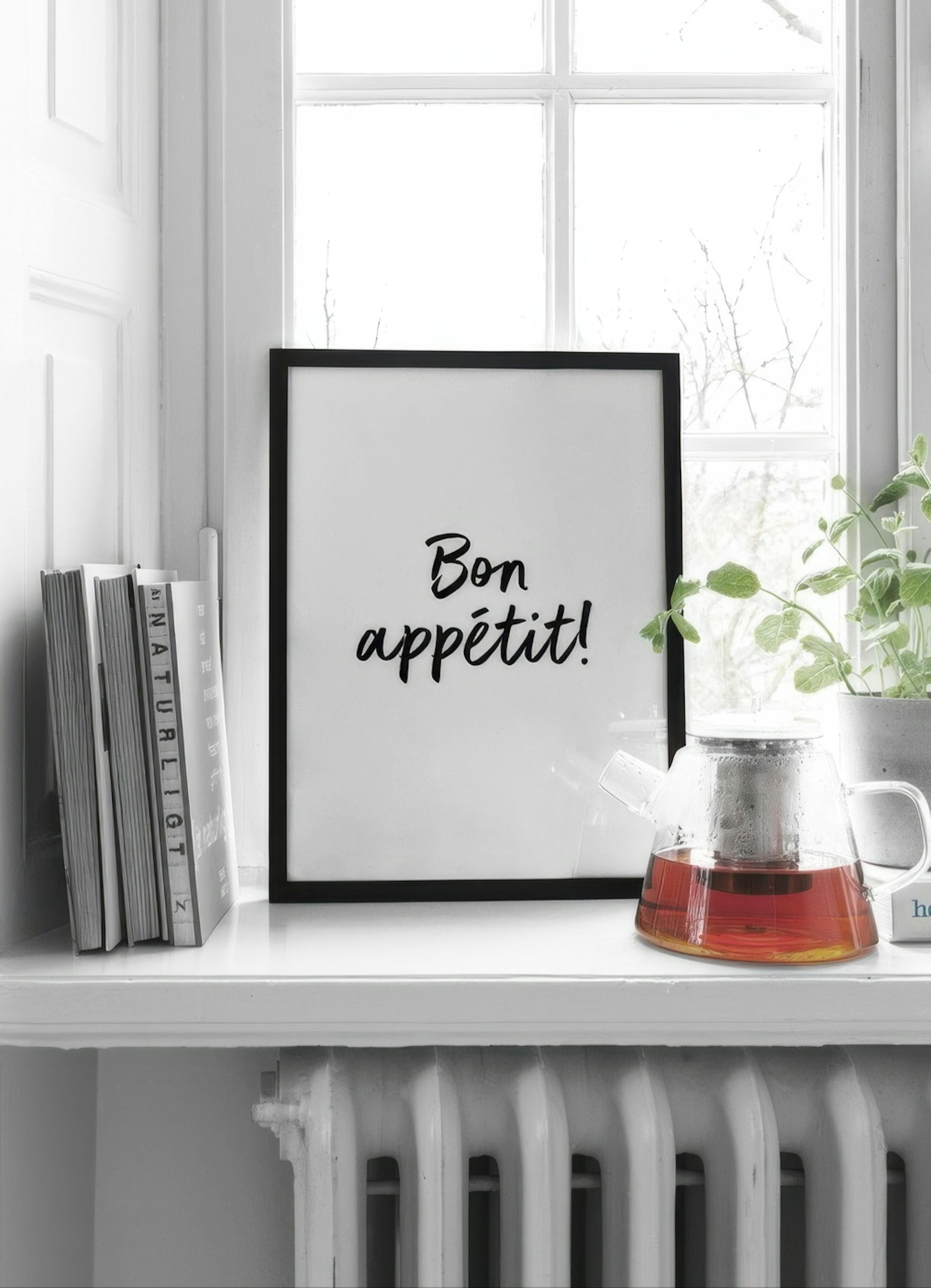 Bon Appetite Scribble Poster