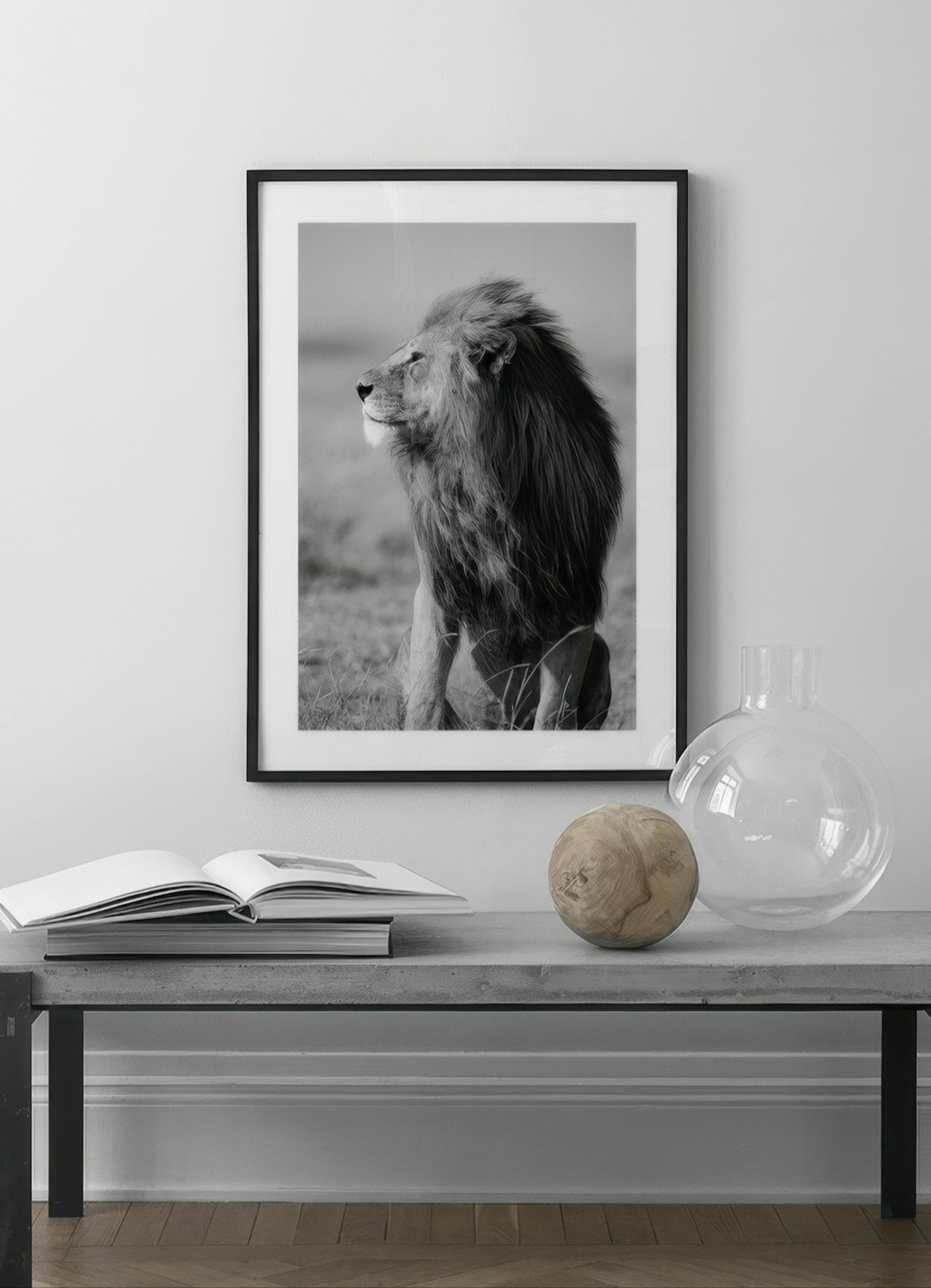 Lion in the Wild Print